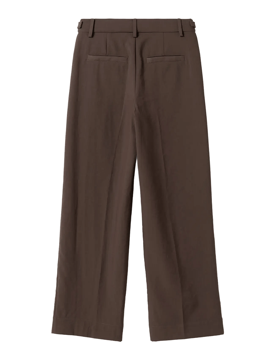 Noella - N-Mavie Pants - kostymbyxor - chocolate - 2