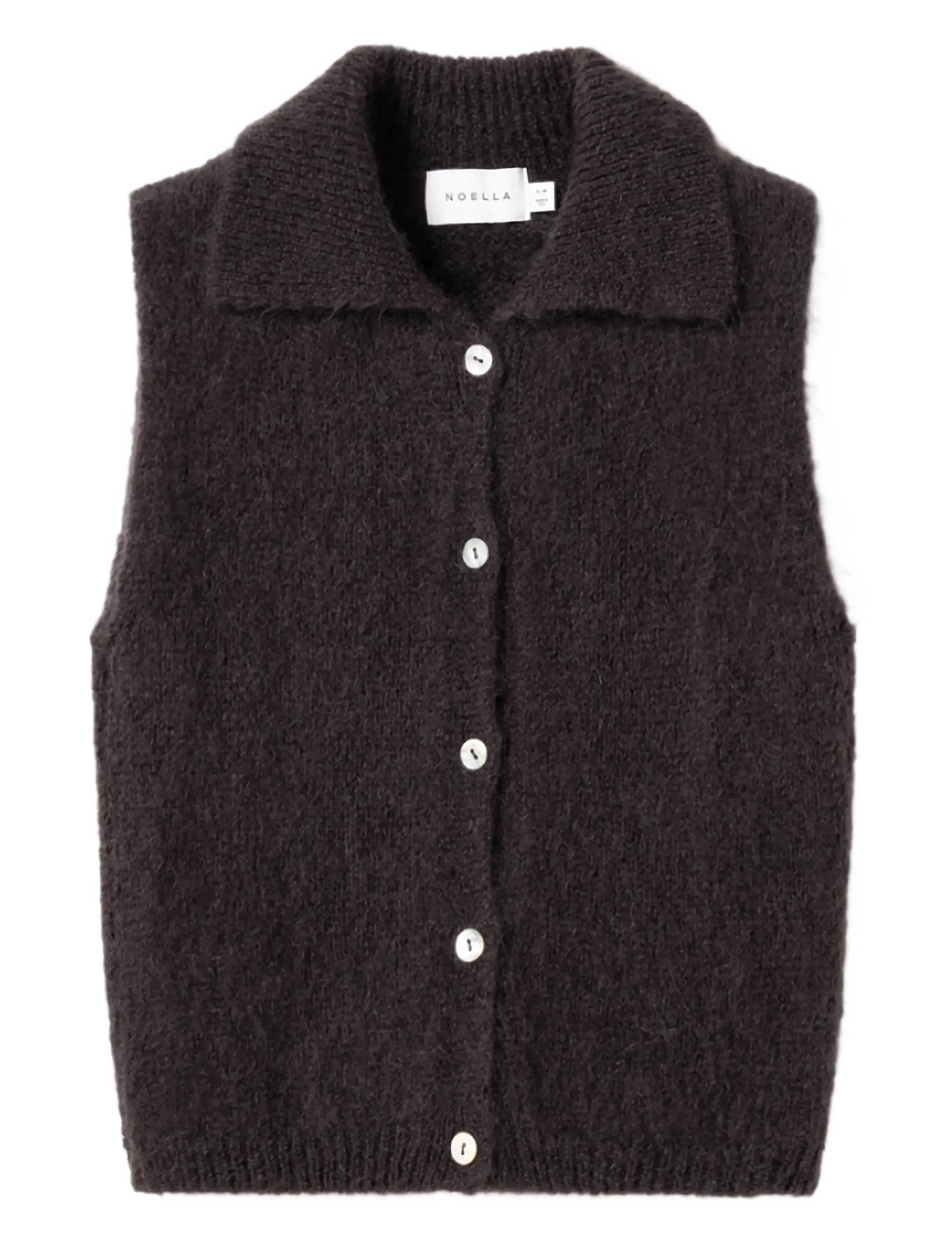 Noella N-Makana Knit Vest - Danska märken - CHOCOLATE BROWN / brown