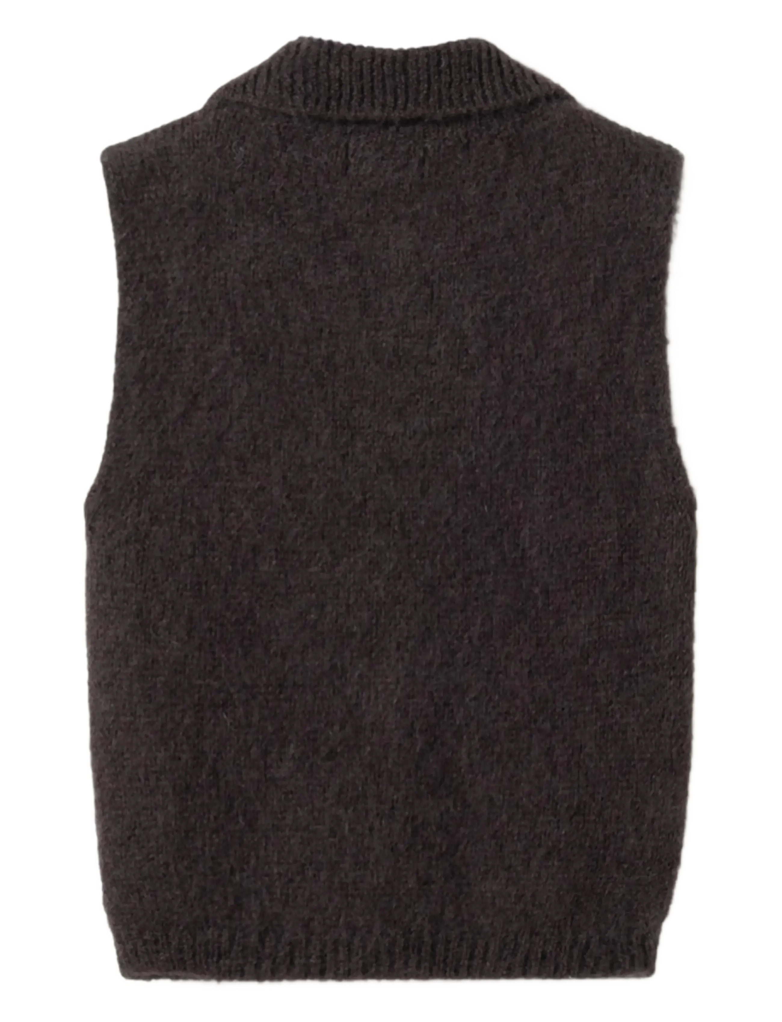 Noella - N-Makana Knit Vest - stickade västar - chocolate brown - 3