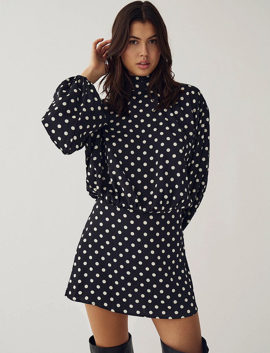 Noella - N-Melda Dress - minikleidid - debbee black print - 0