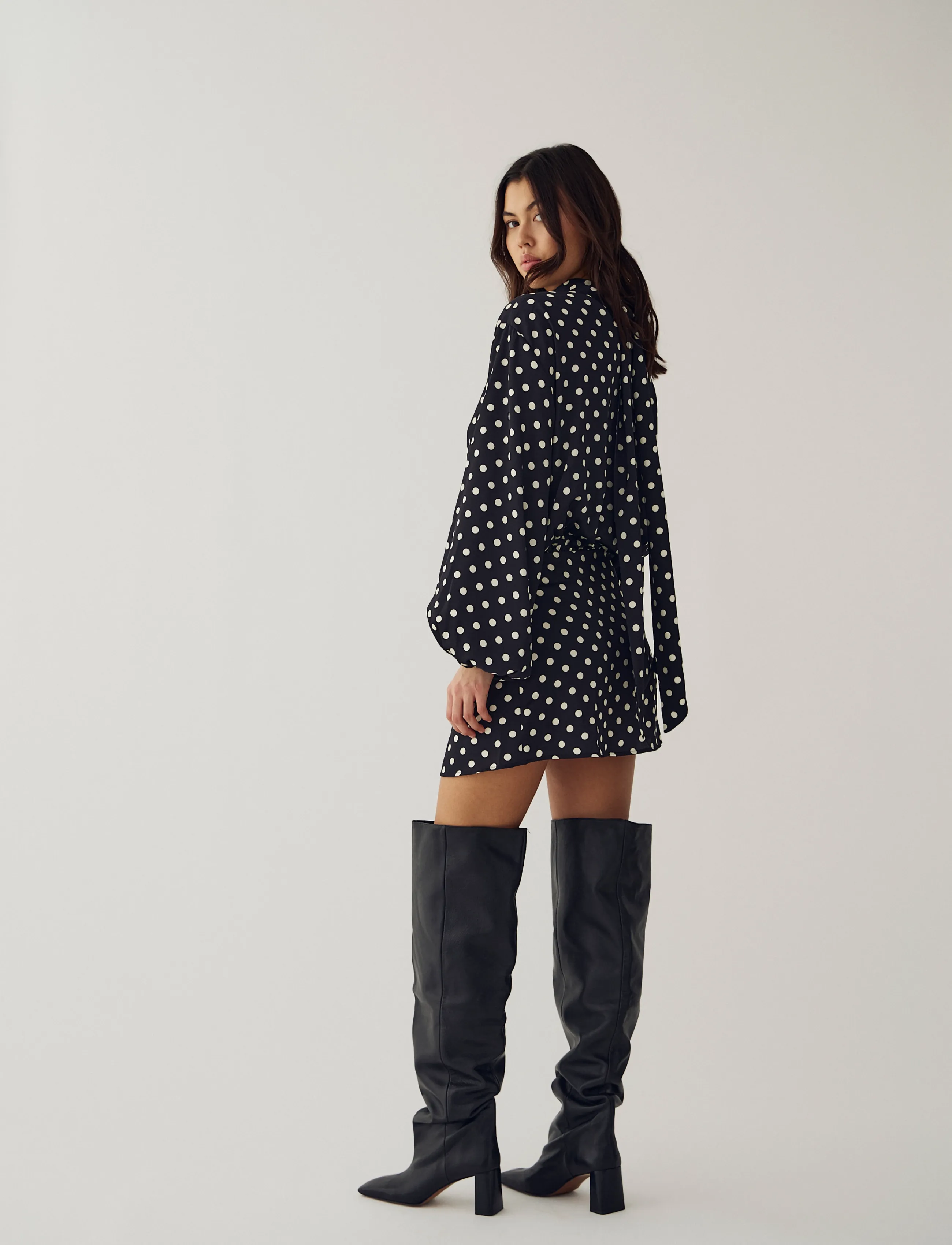 Noella - N-Melda Dress - minikleidid - debbee black print - 3