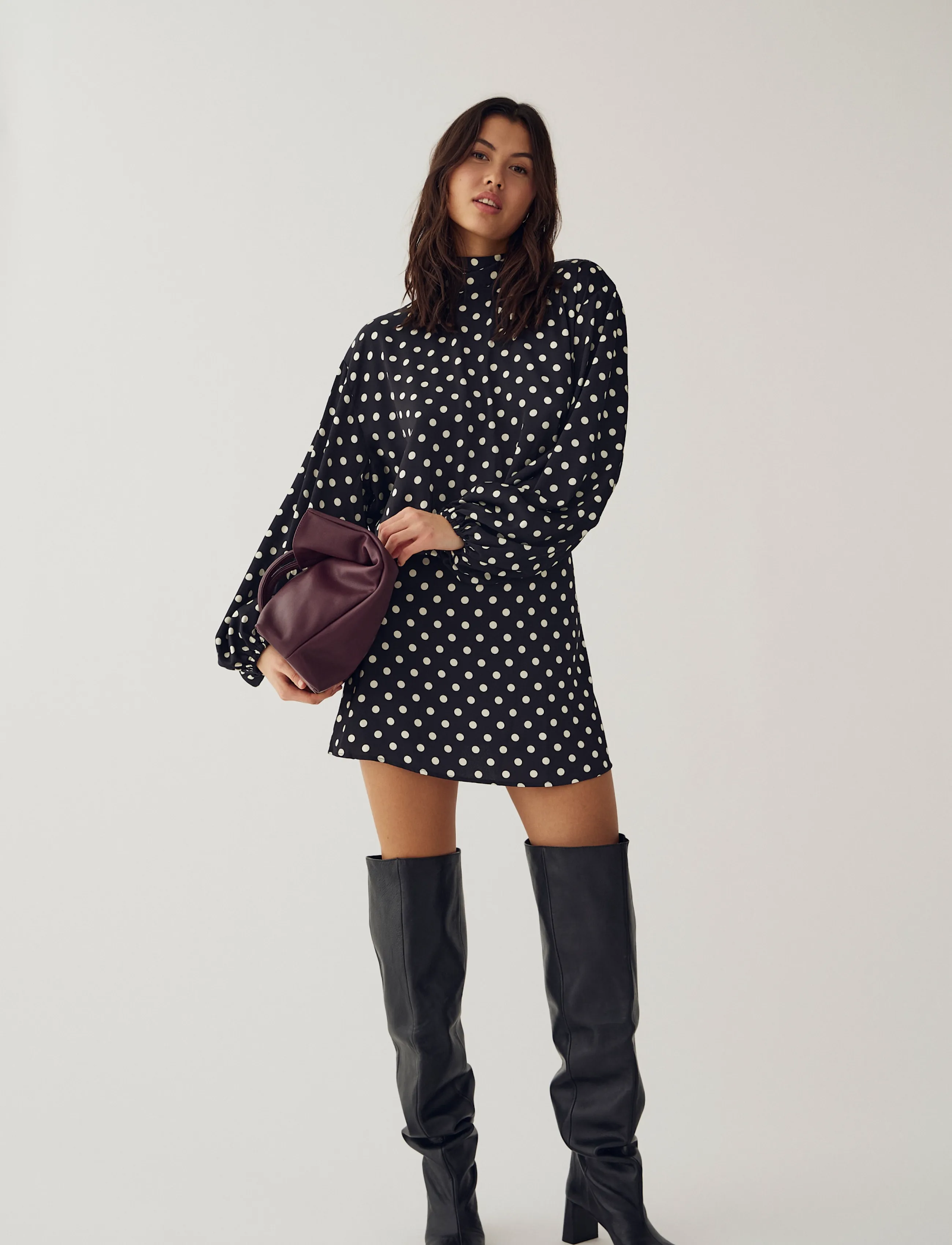 Noella - N-Melda Dress - minikleidid - debbee black print - 5