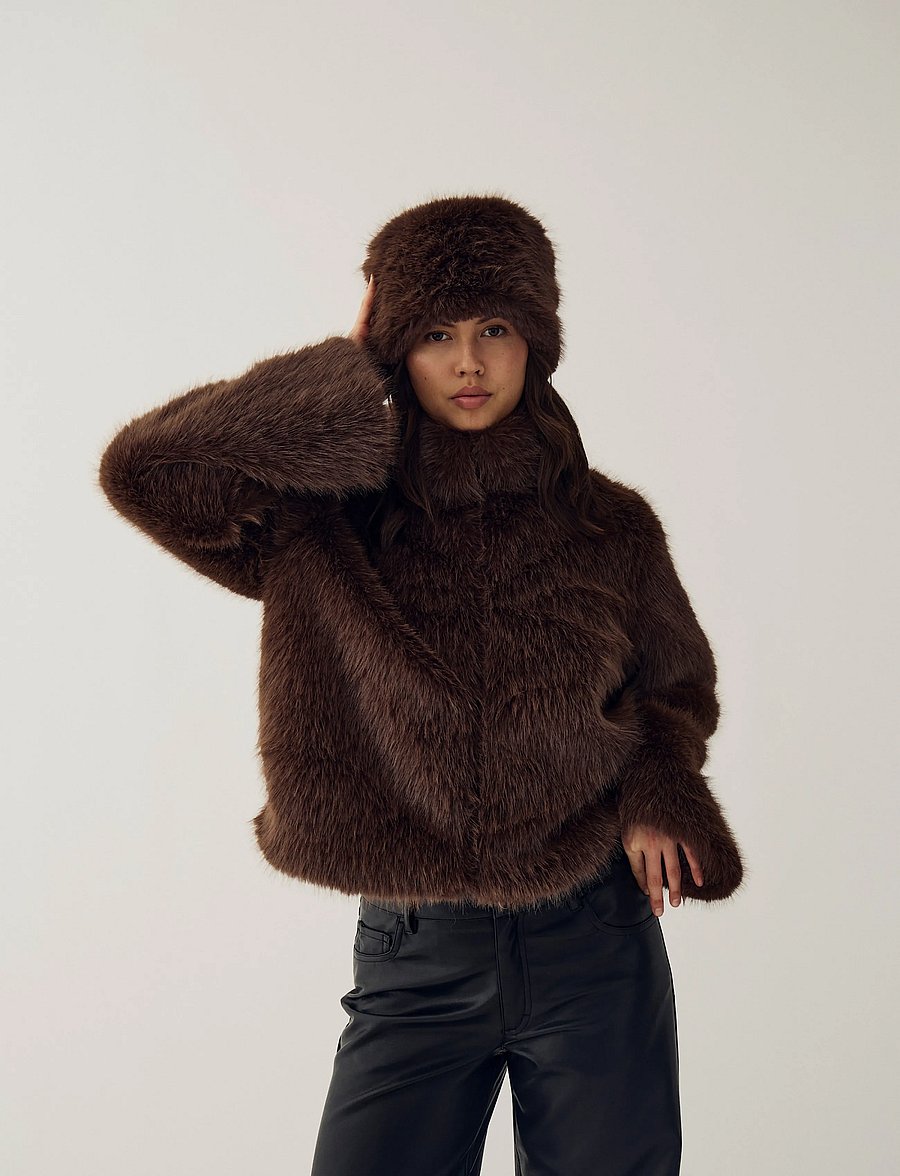 Noella - N-Mirella Hat - hattar - chocolate - 4