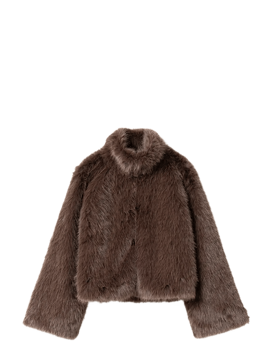 Noella - N-Marietta Jacket - fuskpäls - chocolate - 1