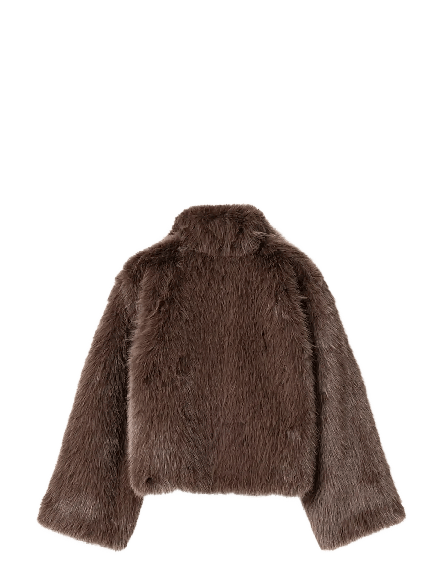 Noella - N-Marietta Jacket - fuskpäls - chocolate - 2