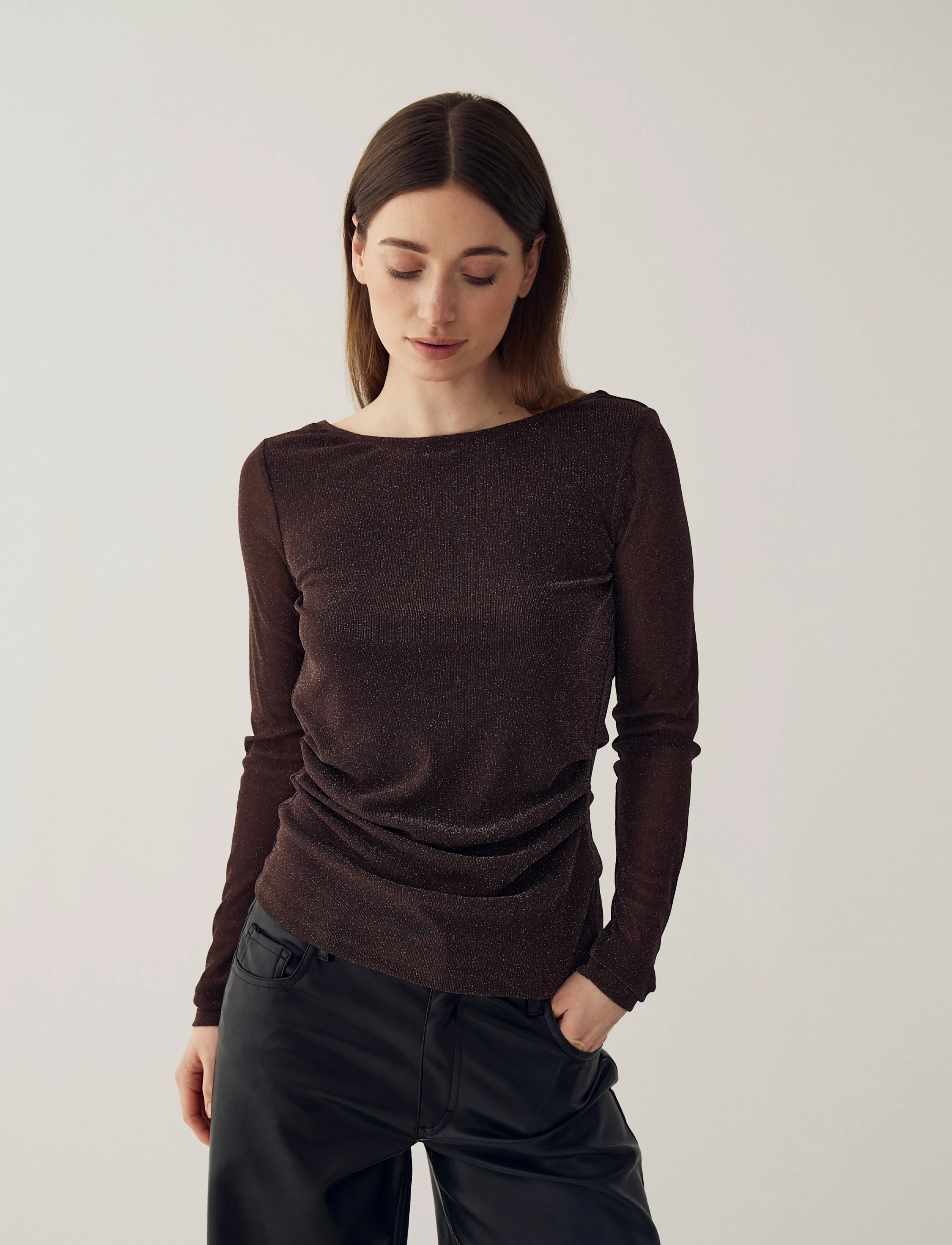 Noella N-Madaline Top - Noella - CHOCOLATE / brown