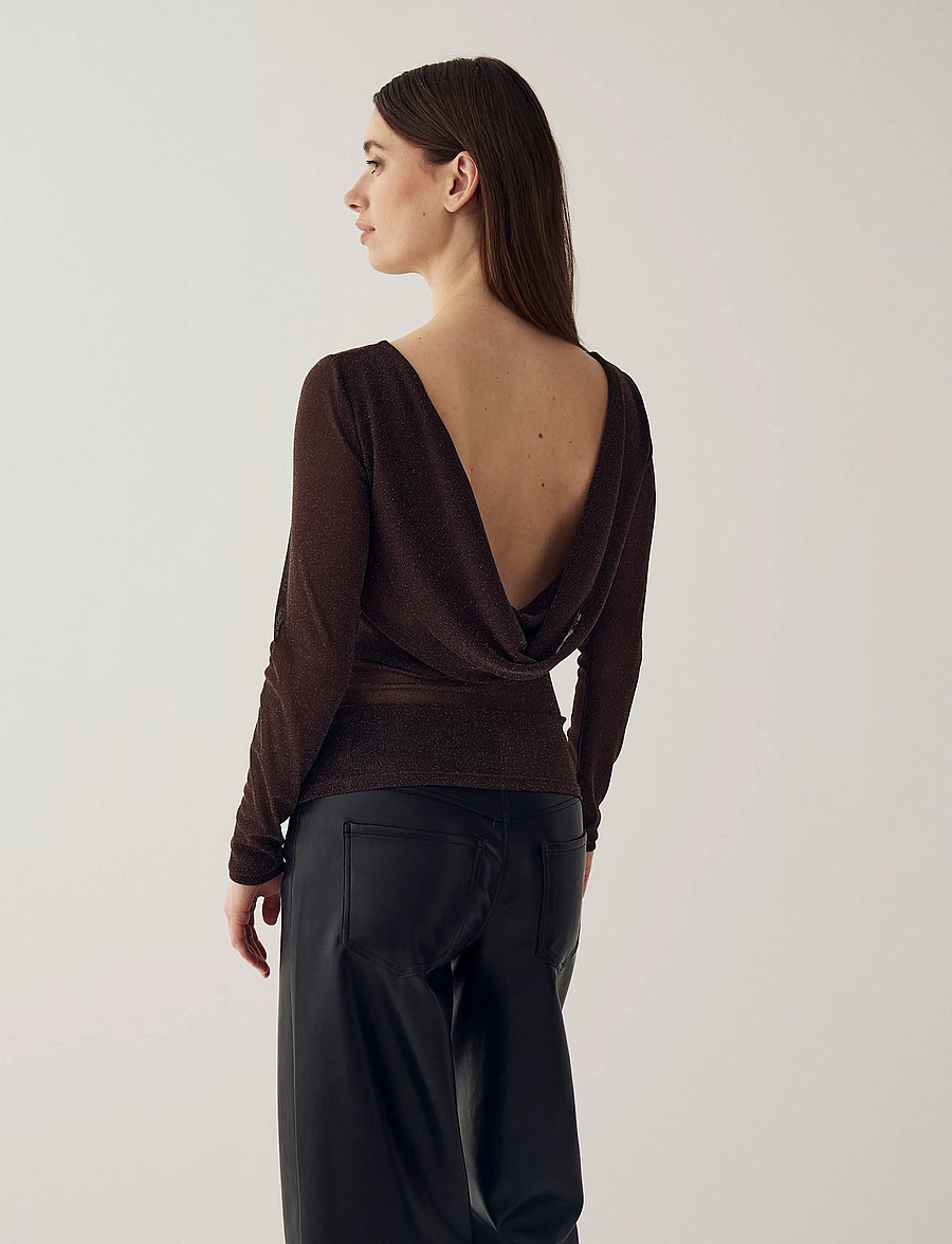 Noella - N-Madaline Top - erilised sündmused - chocolate - 3