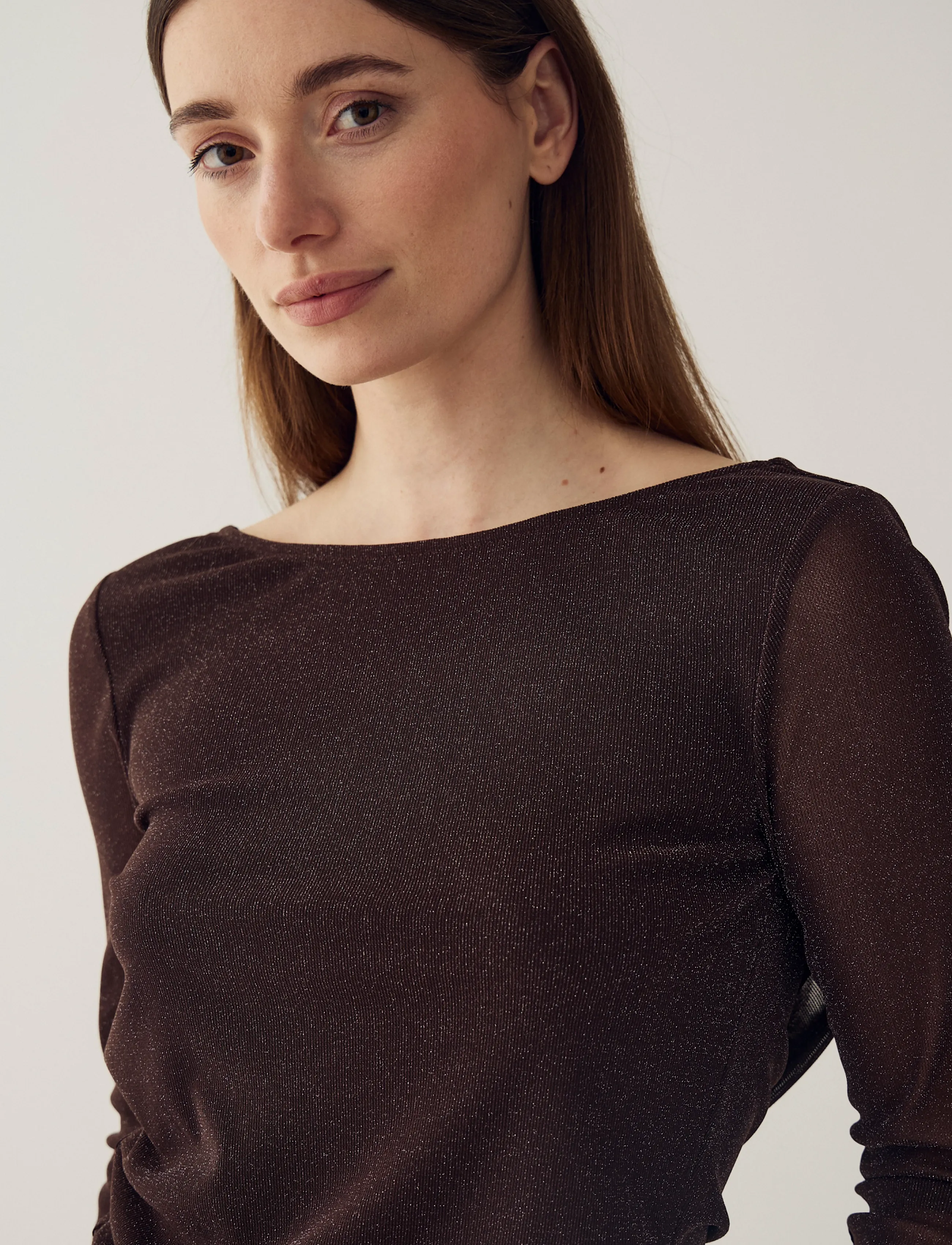 Noella - N-Madaline Top - erilised sündmused - chocolate - 4