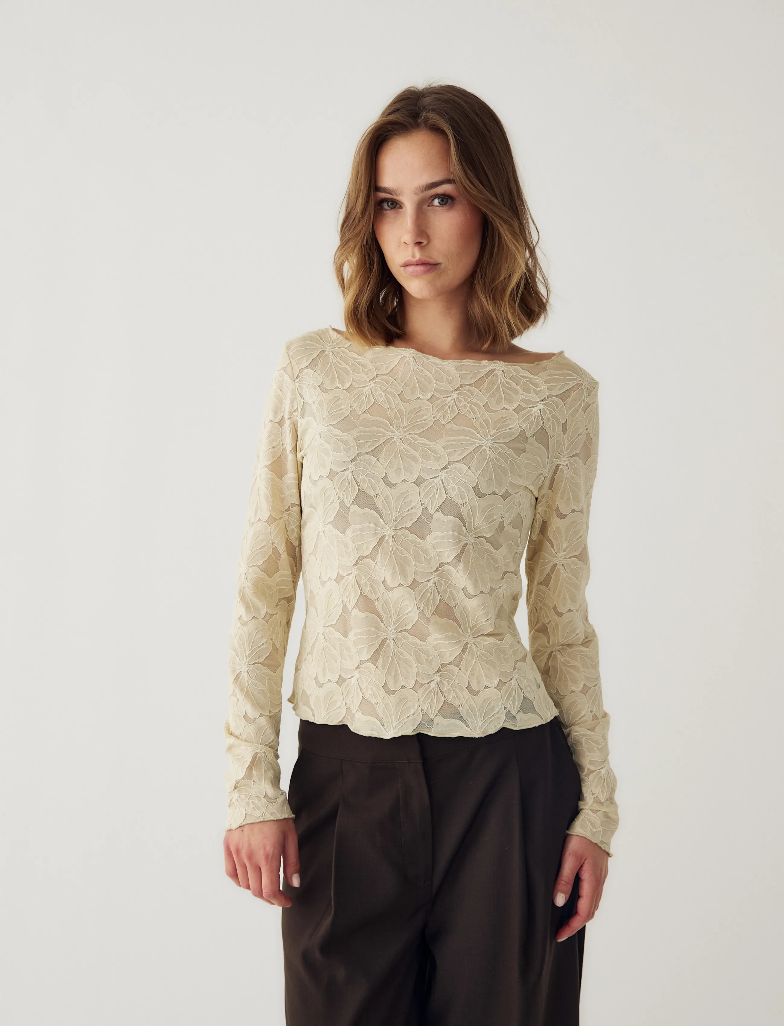 Noella N-Mackinley Top - Noella - ANTIQUE WHITE / cream