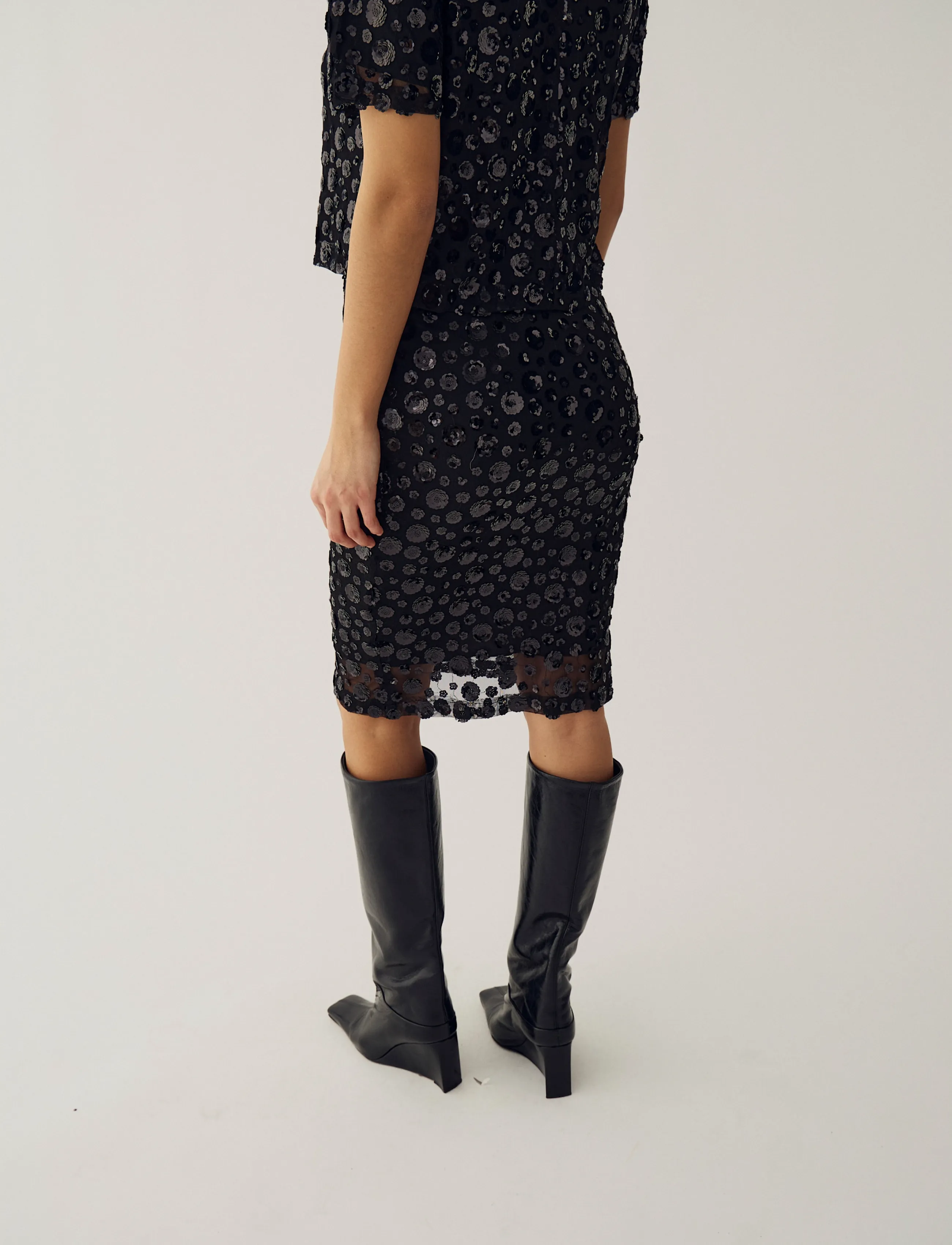 Noella - N-Jocelyn Skirt - litritega seelikud - black - 3