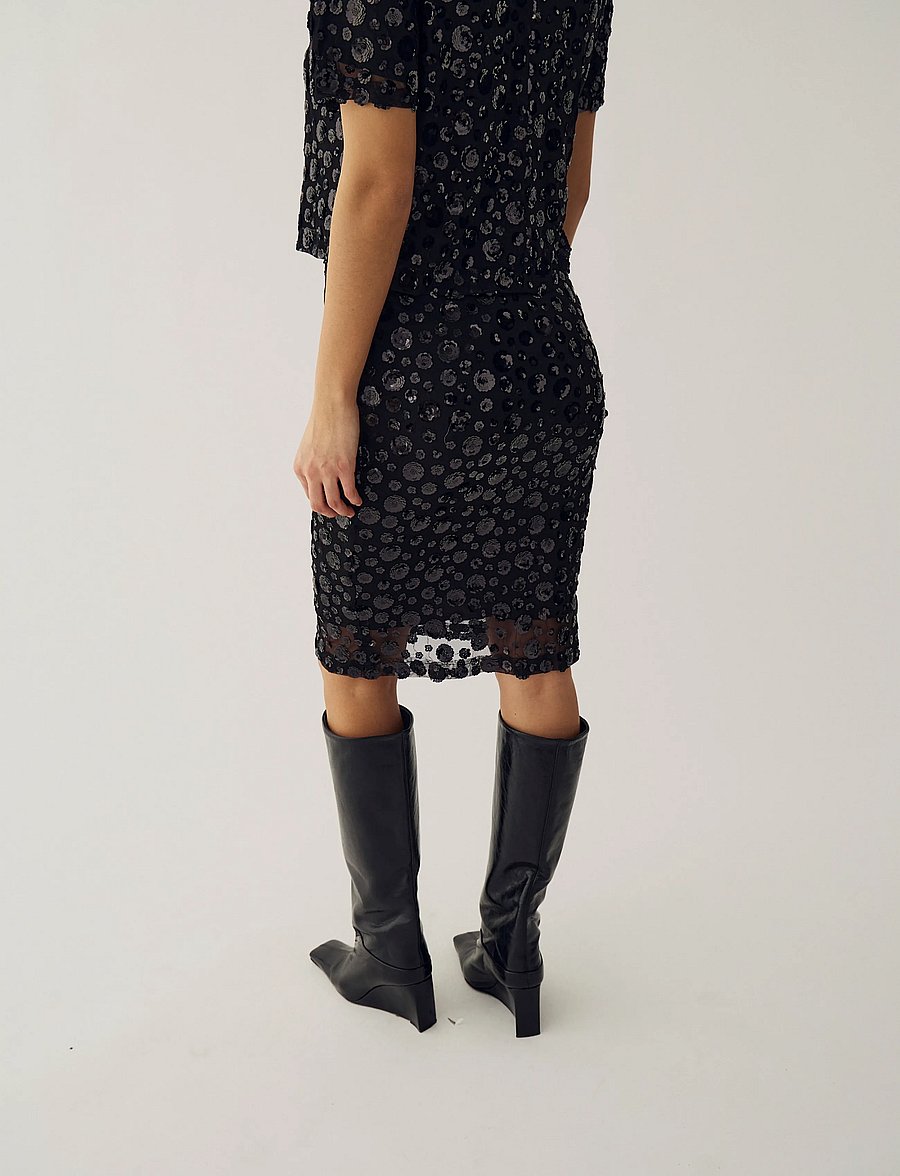 Noella - N-Jocelyn Skirt - litritega seelikud - black - 3