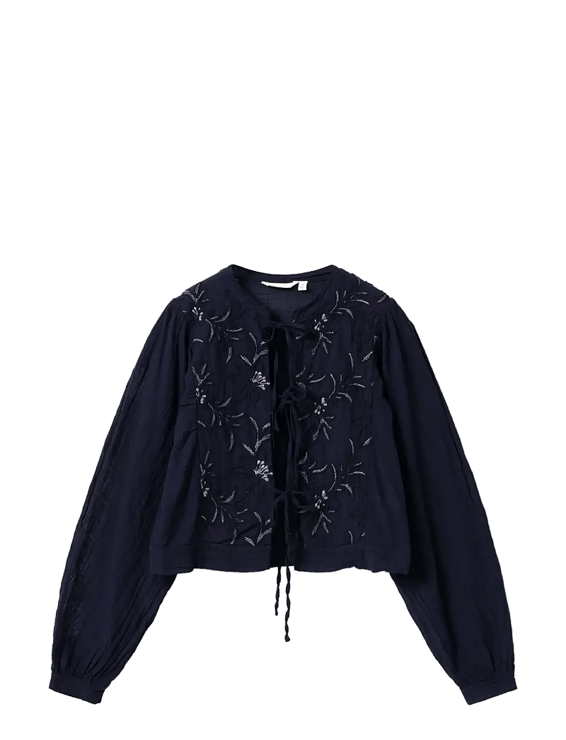 Noella - N-Ludmilla Blouse - langærmede bluser - midnight blue - 1
