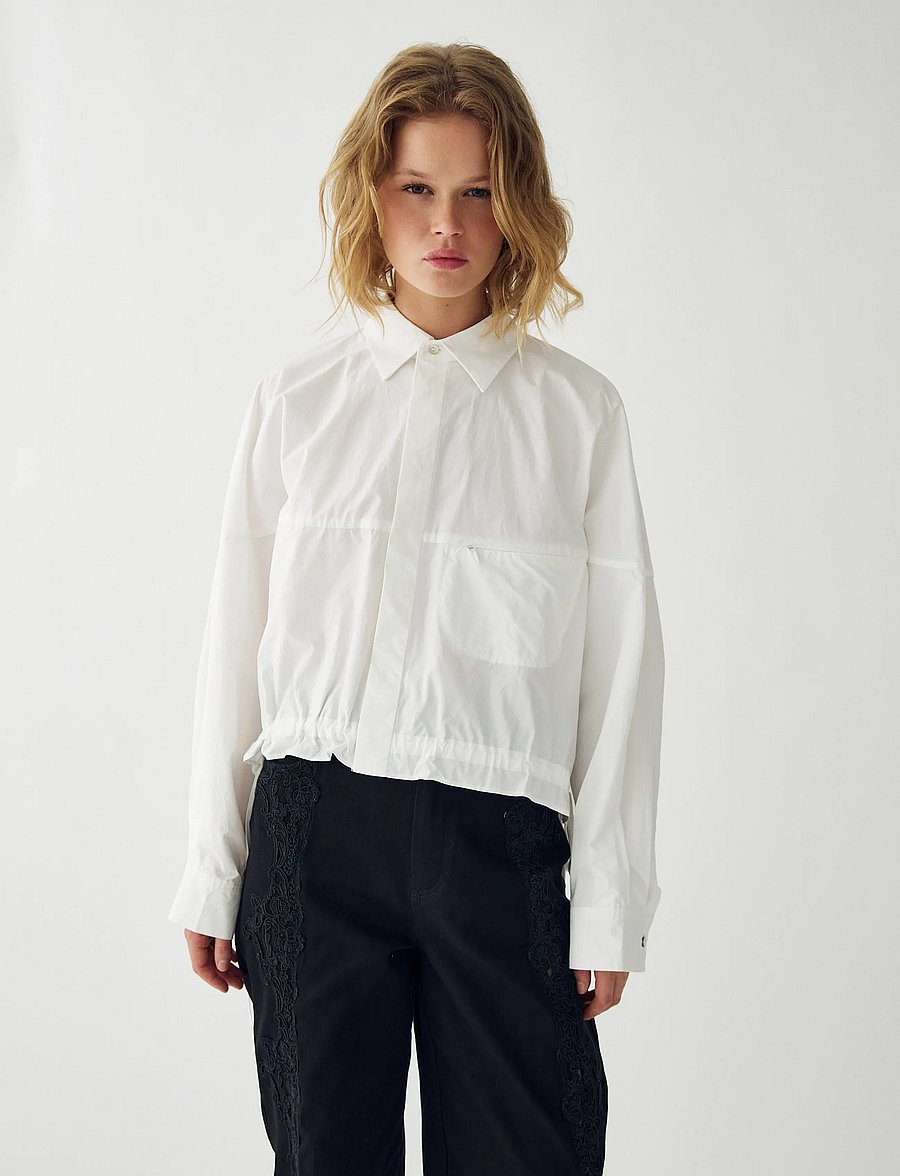 Noella - N-Natali Shirt - langärmlige hemden - white - 0