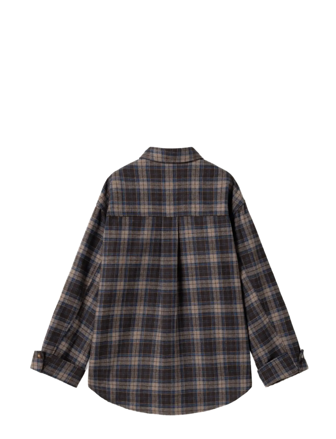 Noella - N-Marlon Shirt - langærmede skjorter - brown blue check - 2