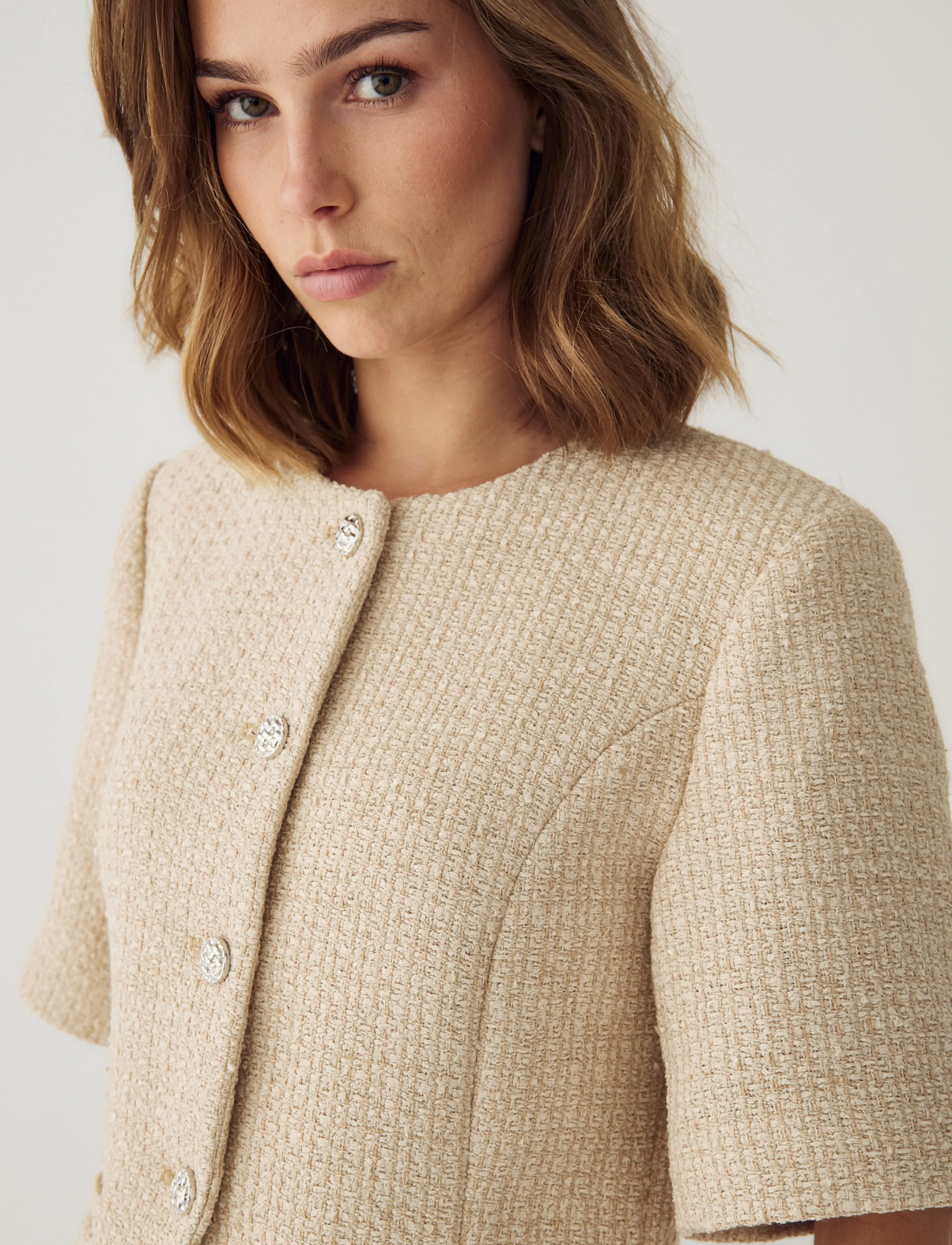 Noella - N-Kasaundra Blazer - bouclé - light sand - 4