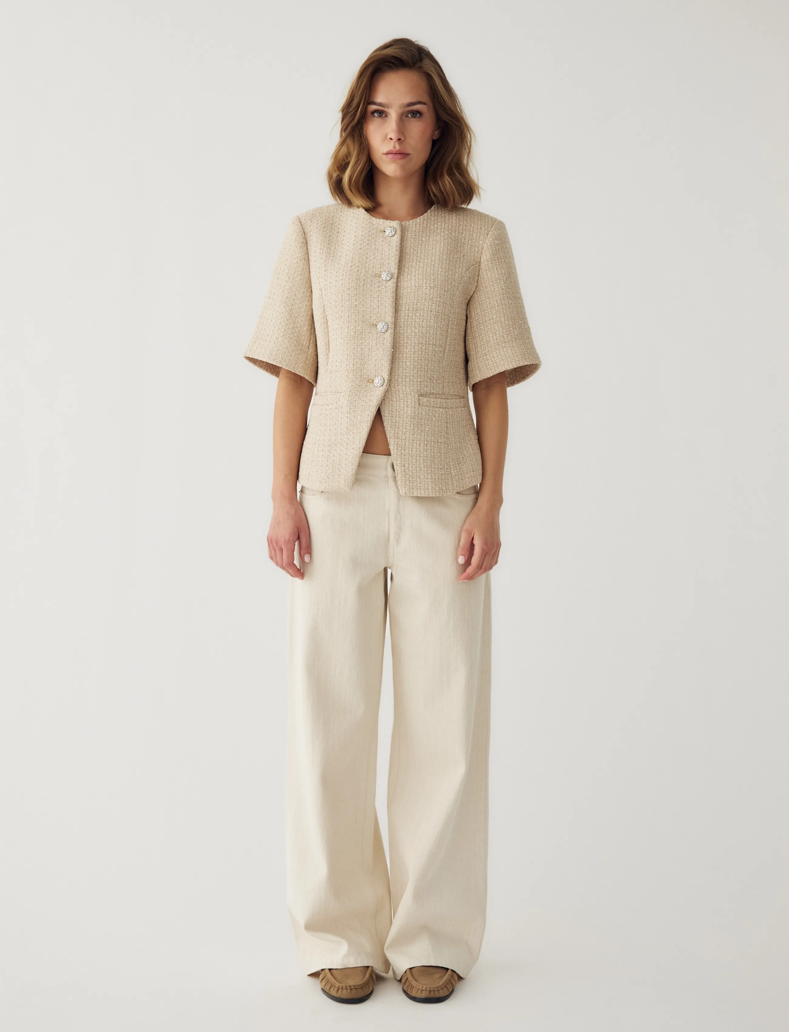 Noella - N-Kasaundra Blazer - bouclé - light sand - 5