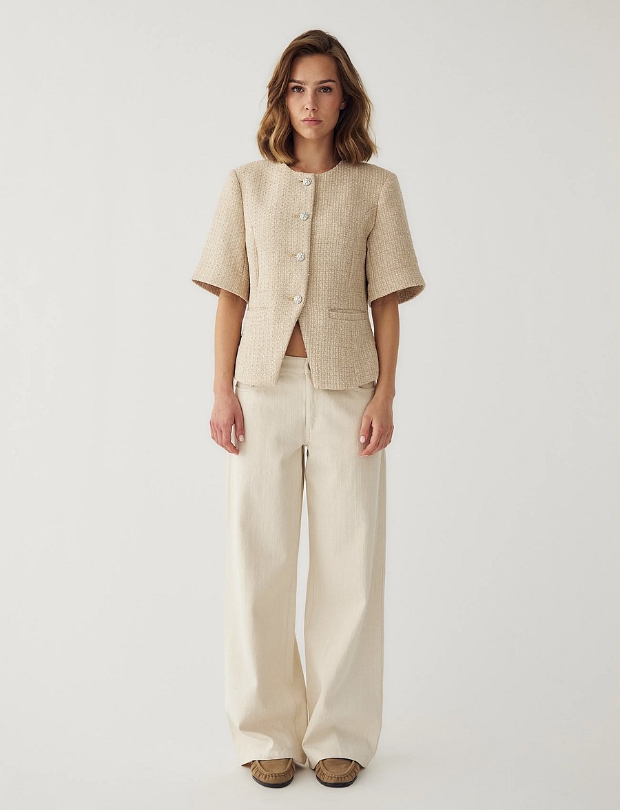Noella - N-Kasaundra Blazer - bouclé - light sand - 5
