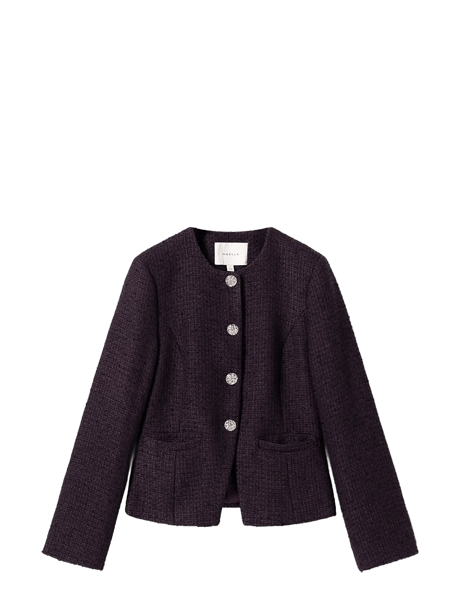 Noella - N-Kasaundra LS Blazer - dark plum - 1