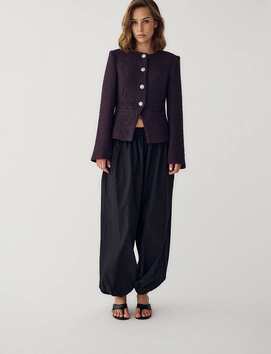 Noella - N-Kasaundra LS Blazer - dark plum - 5