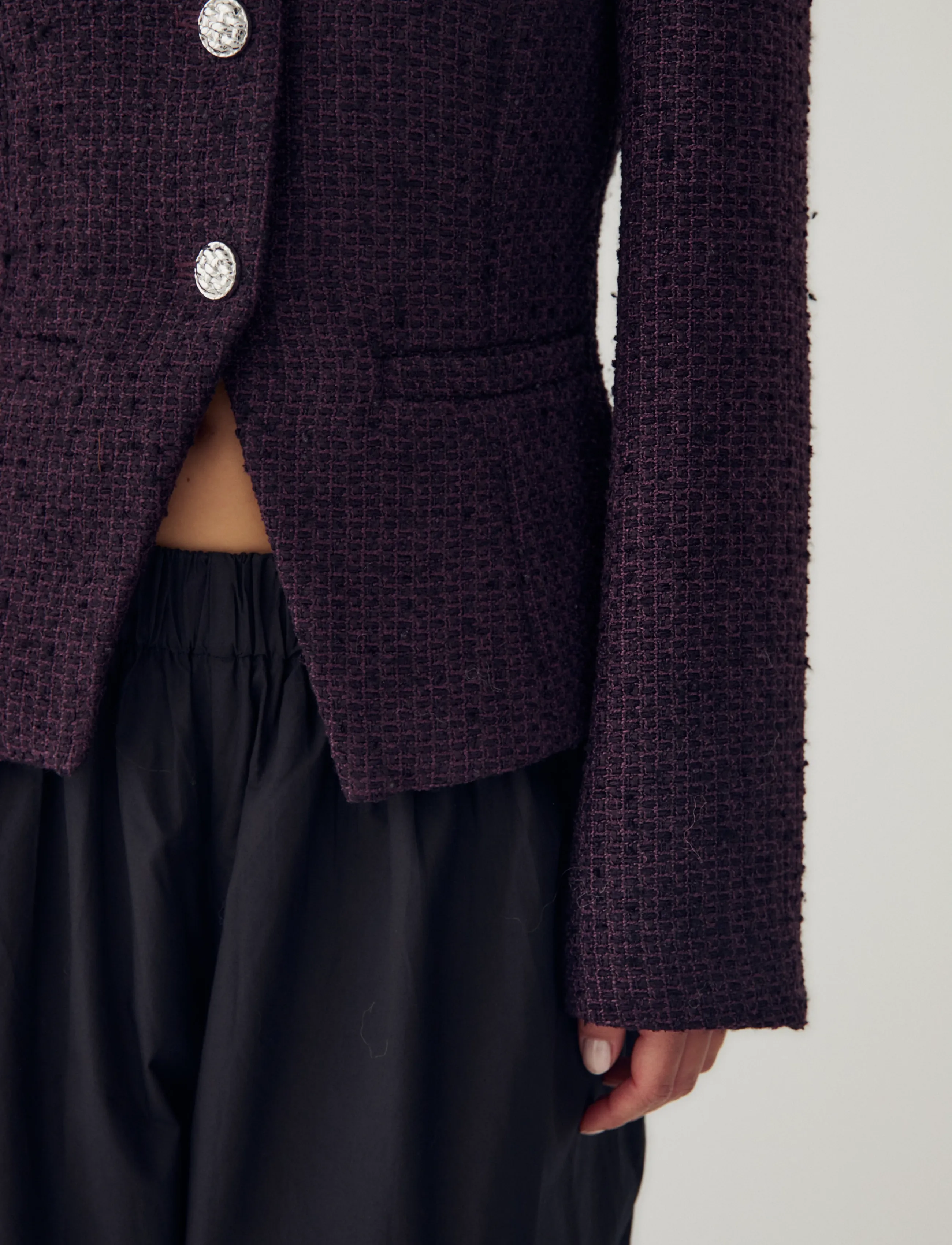 Noella N-Kasaundra LS Blazer - Dimission - DARK PLUM / purple