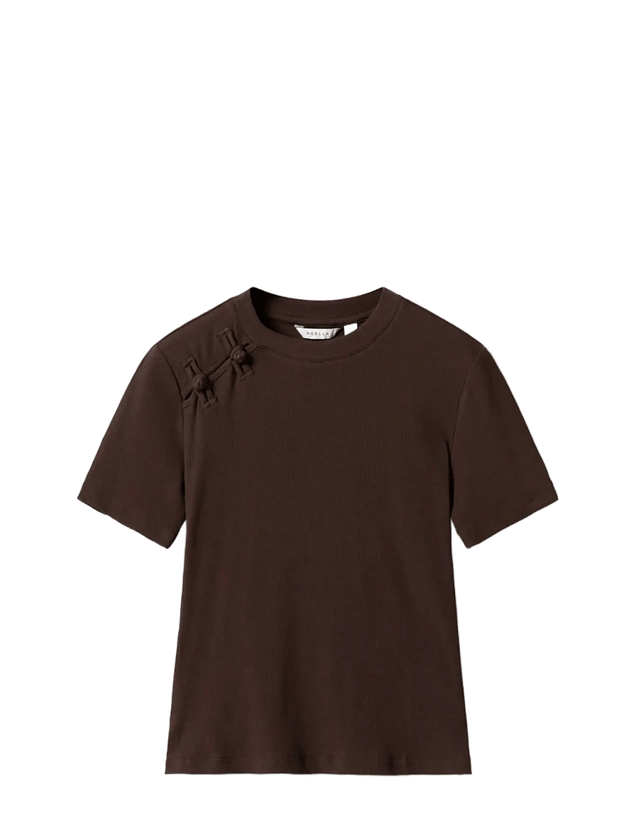 Noella - N-Neina Top - t-shirts - chocolate - 1