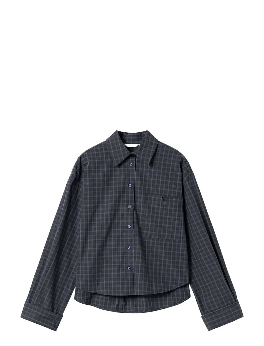 Noella - N-Marlon C Shirt - long-sleeved shirts - dodie brown blue check - 1