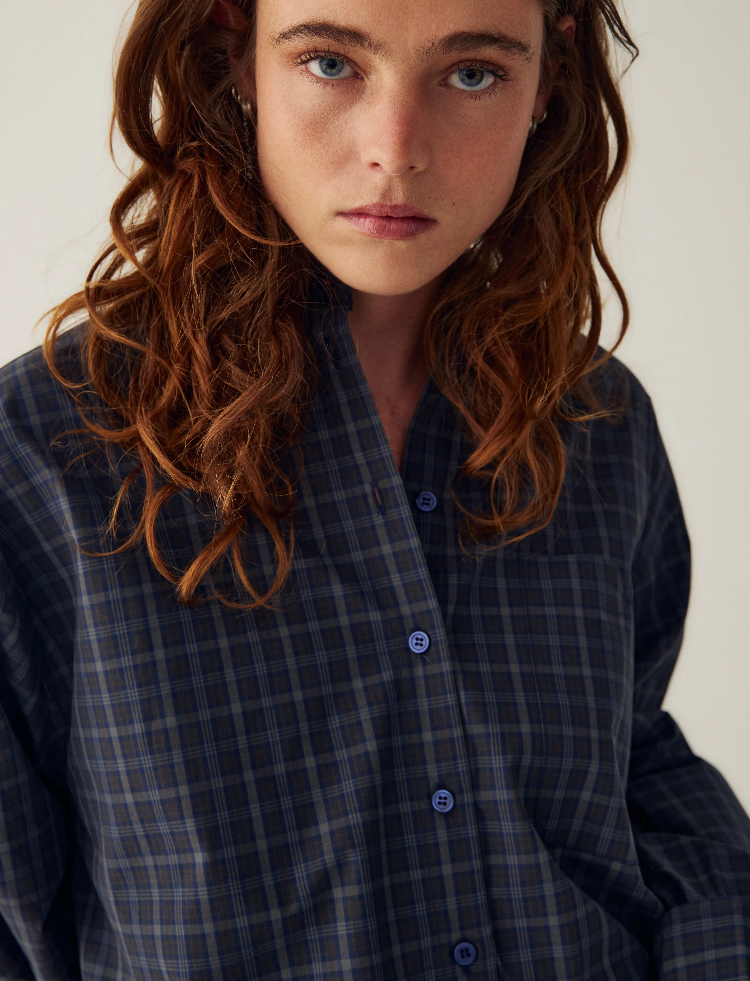 Noella - N-Marlon C Shirt - long-sleeved shirts - dodie brown blue check - 4