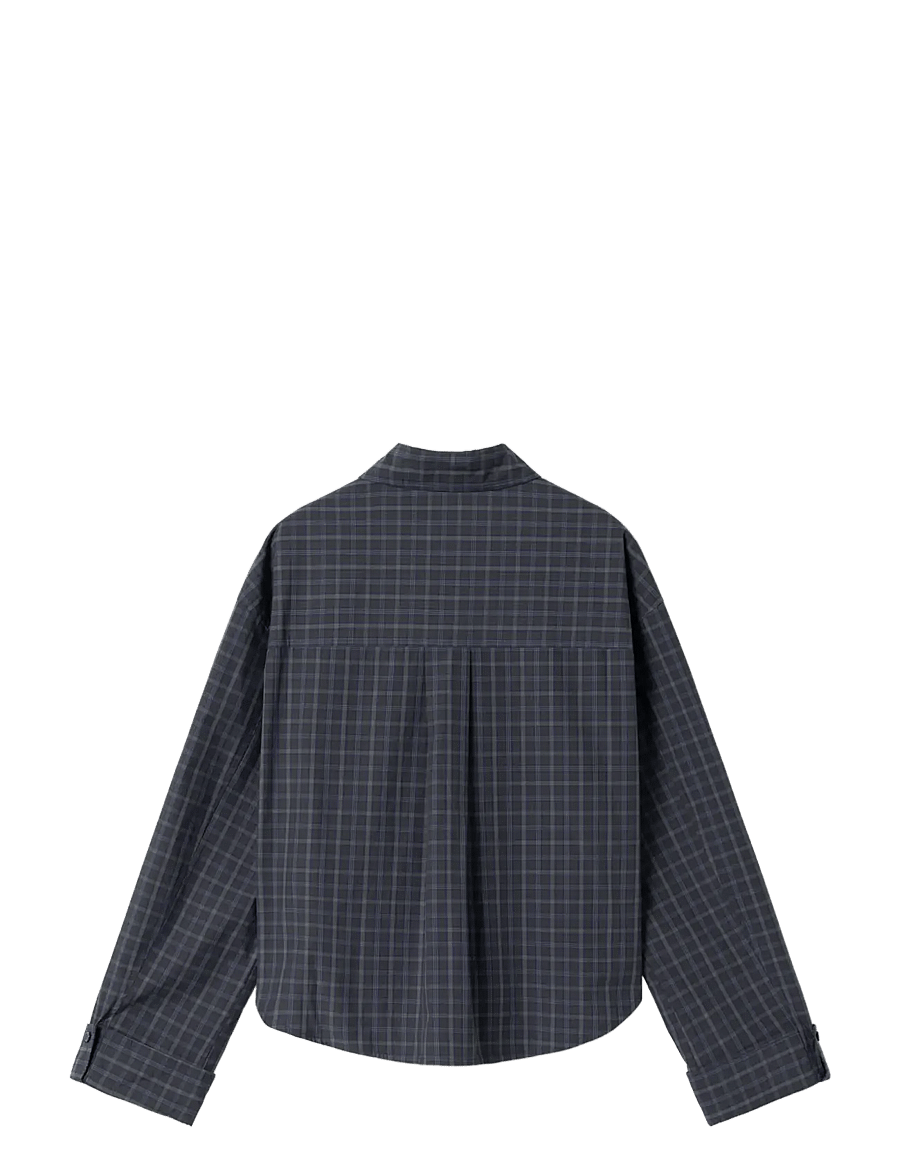 Noella - N-Marlon C Shirt - long-sleeved shirts - dodie brown blue check - 2