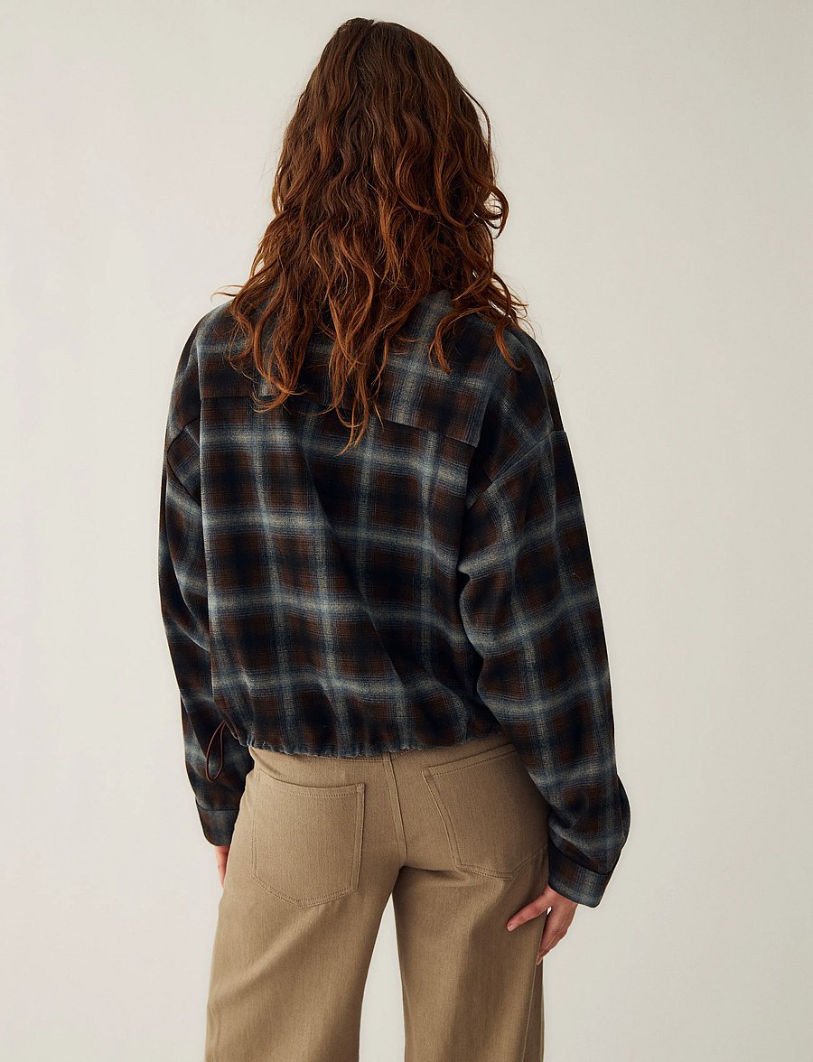 Noella - N-Nila Shirt - pikkade varrukatega särgid - danne brown blue check - 3