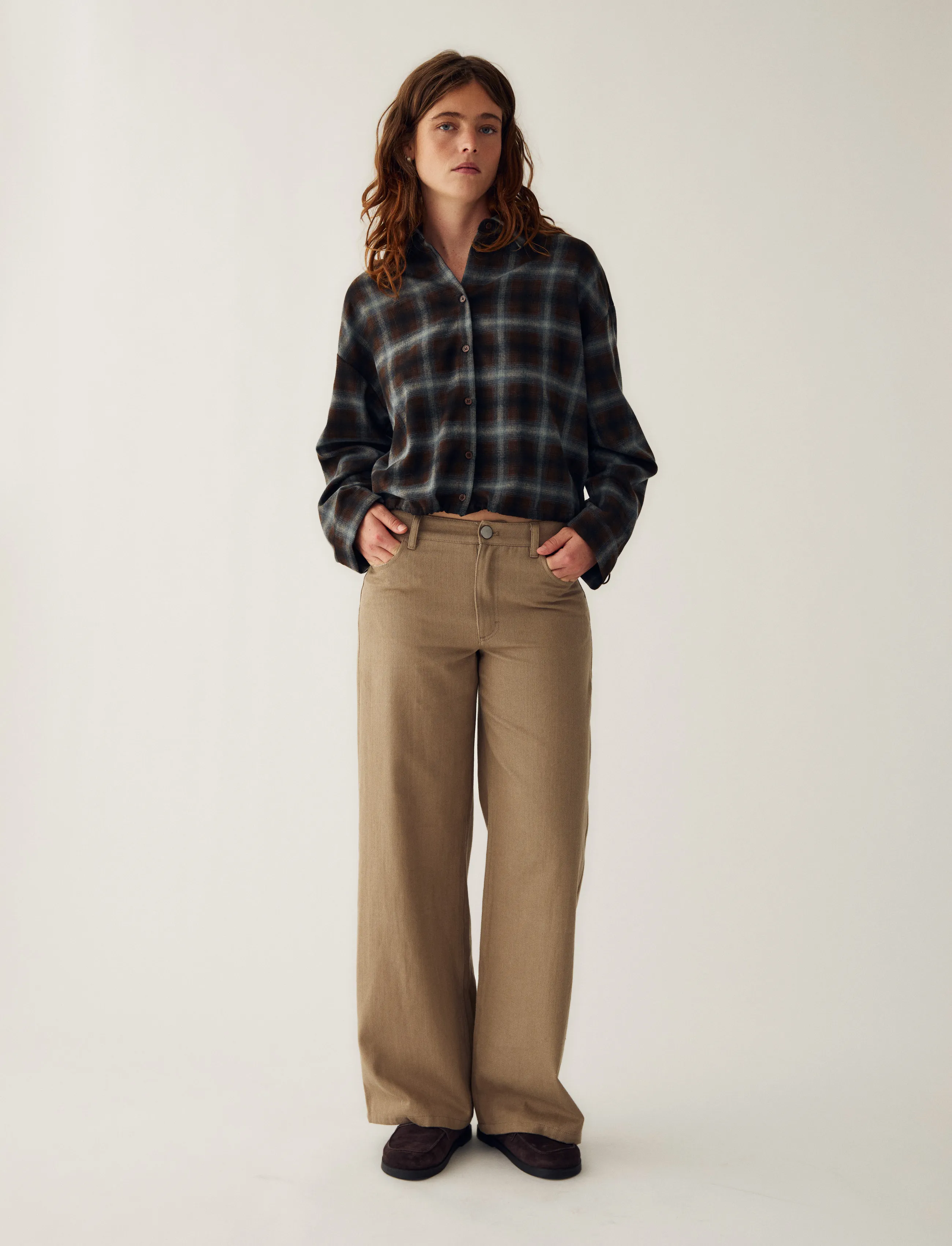 Noella - N-Nila Shirt - pikkade varrukatega särgid - danne brown blue check - 5