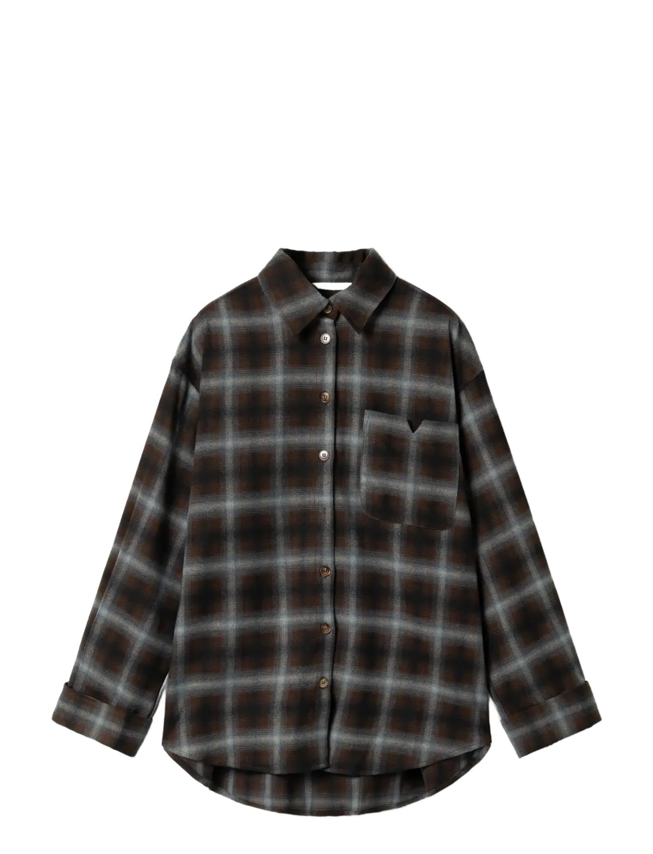 Noella N-Marlon Shirt - Sommer in der Stadt - DANNE BROWN BLUE CHECK / brown