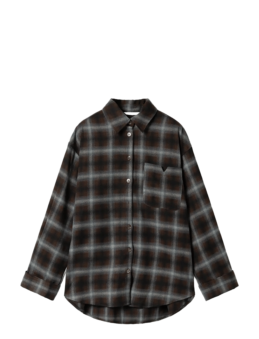 Noella - N-Marlon Shirt - overshirts - danne brown blue check - 1