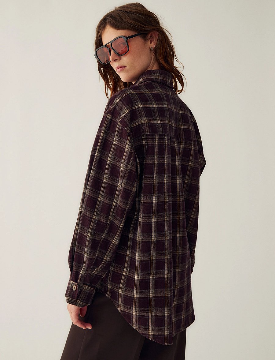 Noella - N-Marlon Shirt - long-sleeved shirts - dafnee brown check - 3
