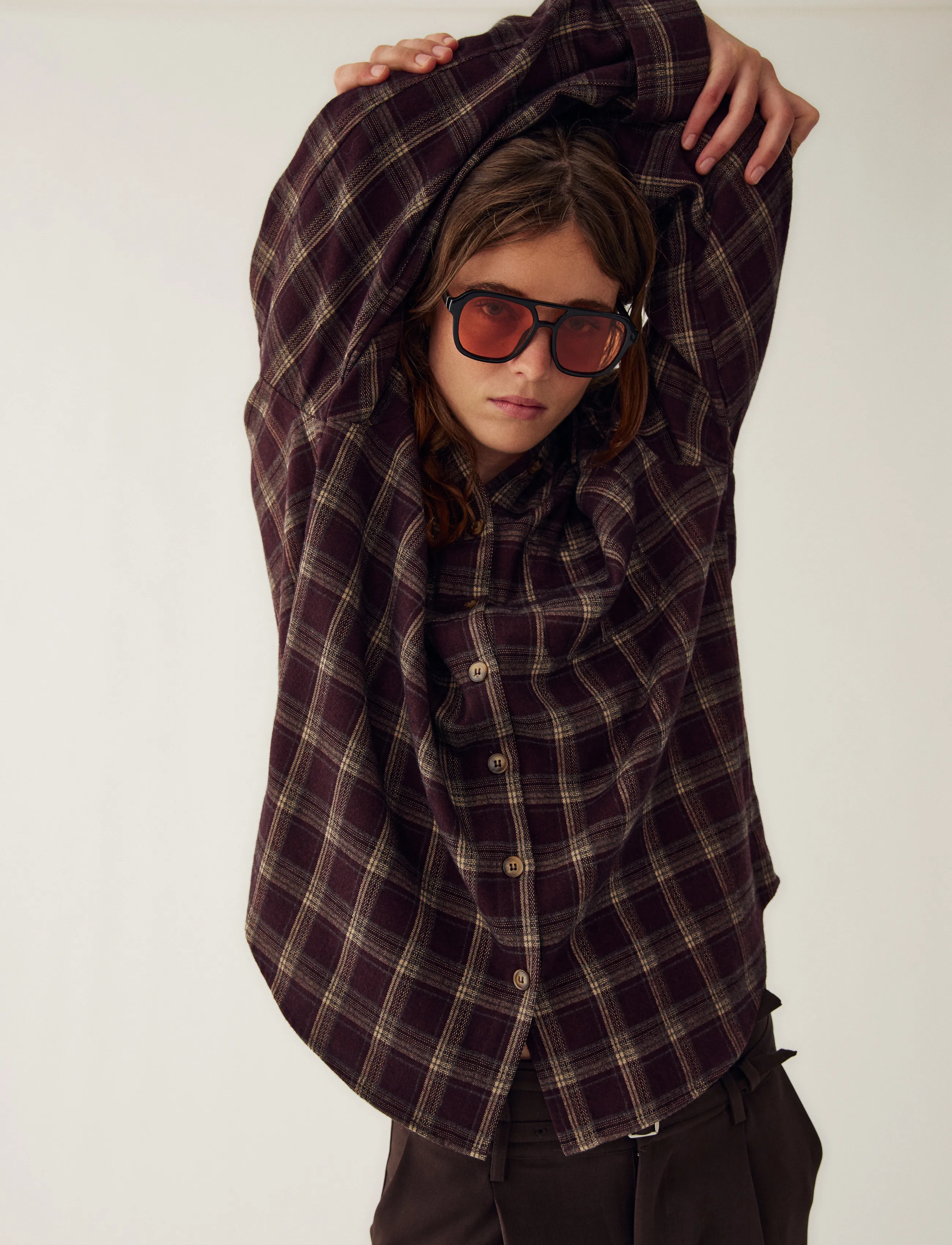 Noella - N-Marlon Shirt - long-sleeved shirts - dafnee brown check - 5