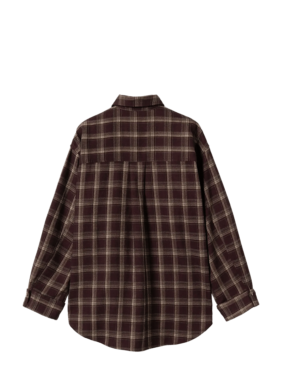 Noella - N-Marlon Shirt - long-sleeved shirts - dafnee brown check - 2