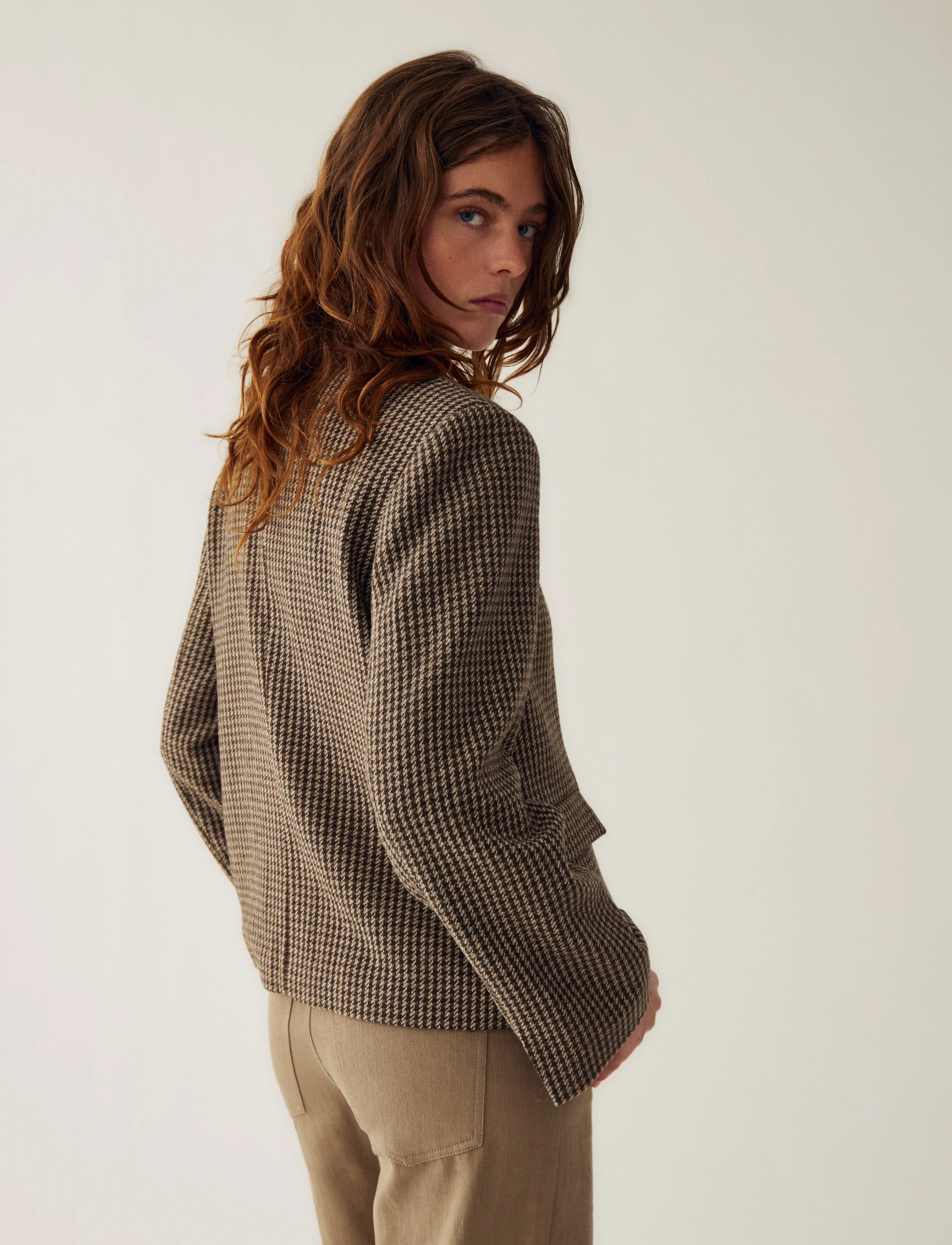 Noella - N-Monique Blazer - delphia brown check - 3