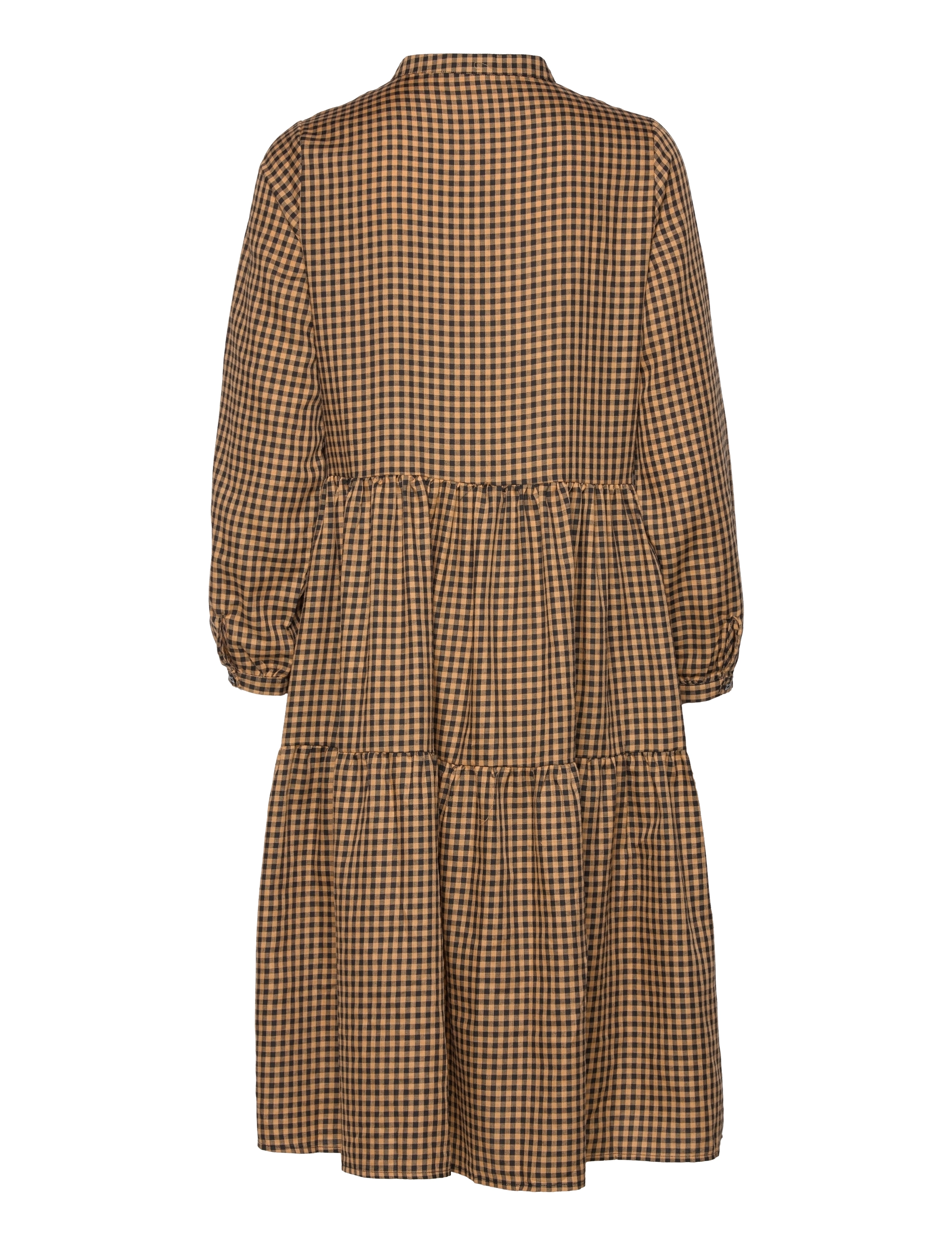 Noella - Lipe Dress Cotton - hemdkleider - camel/black checks - 1