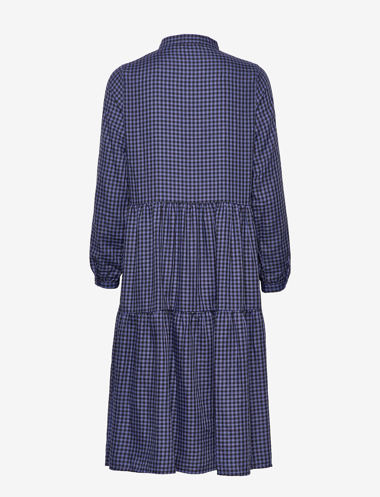 Noella - Lipe Dress Cotton - skjortekjoler - navy/black checks - 1