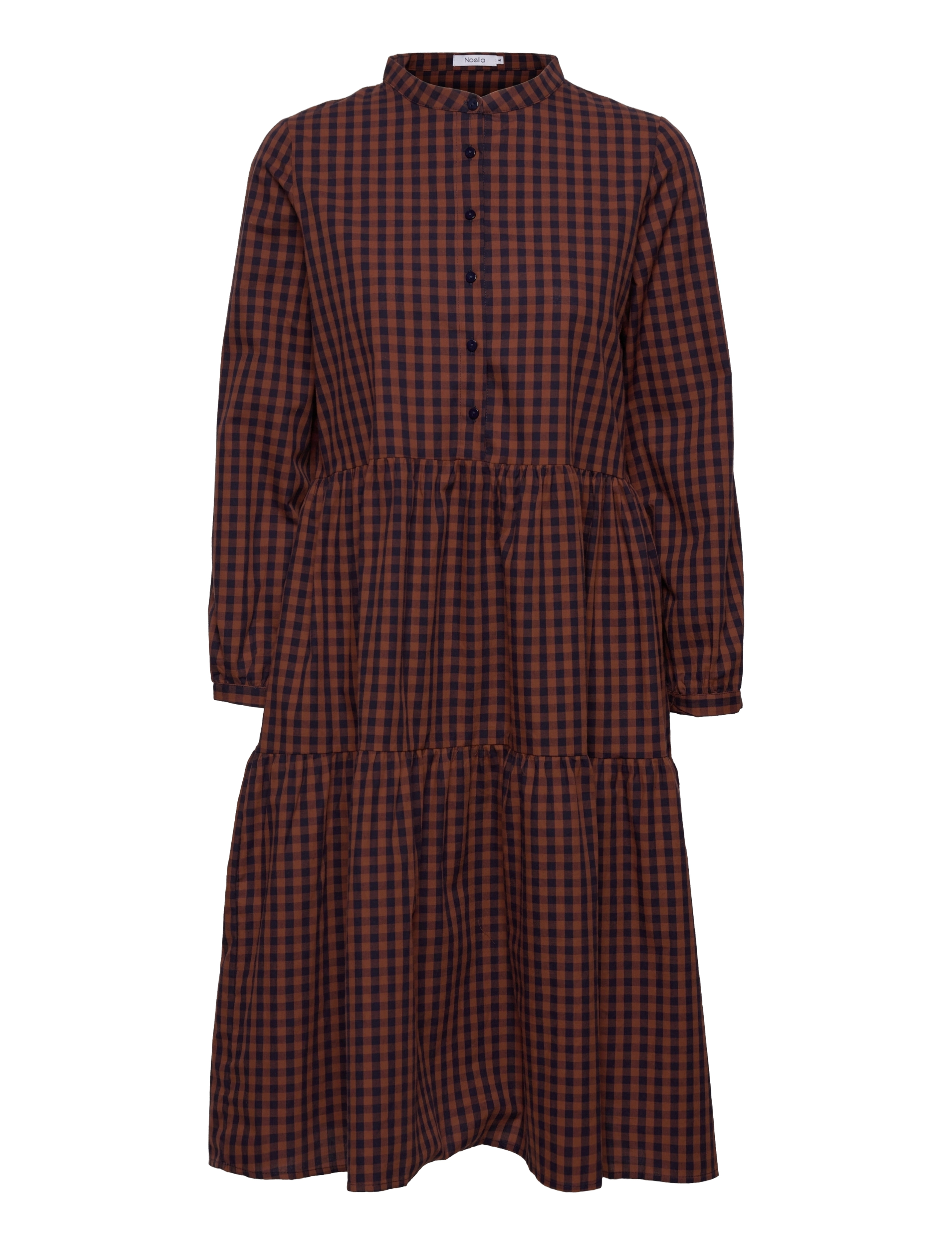 Noella Lipe Dress Cotton - Kleidid - TERRACOTTA CHECKS / multi