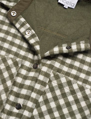 Noella - Avalon Shirt Jacket - pitkät talvitakit - army checks - 2