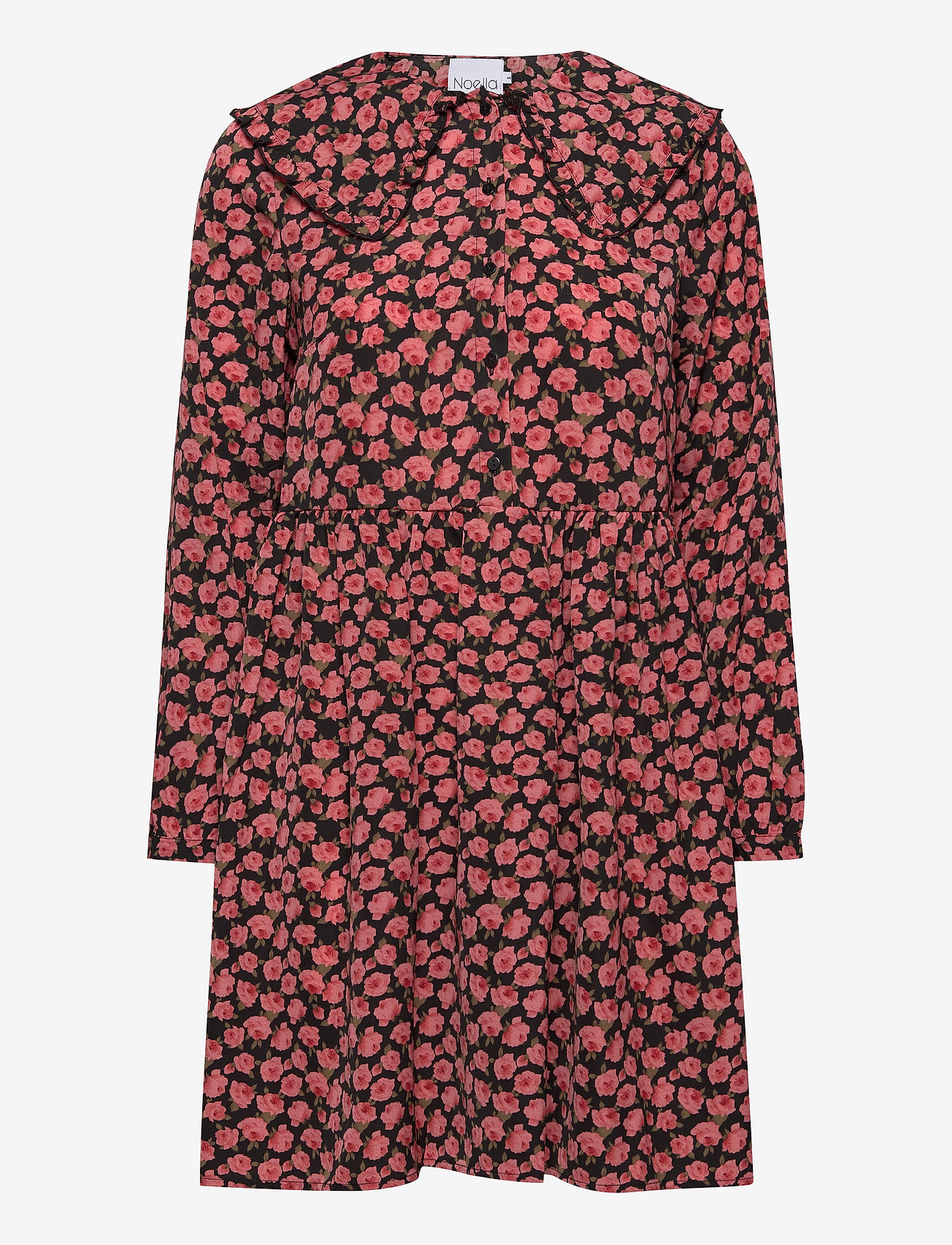 Noella - Dania Dress Polyester - korte kjoler - rose print - 0