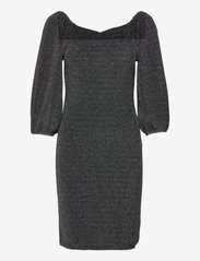Noella - Diana Dress Nylon - aptemtos suknelės - black/silver lurex - 0