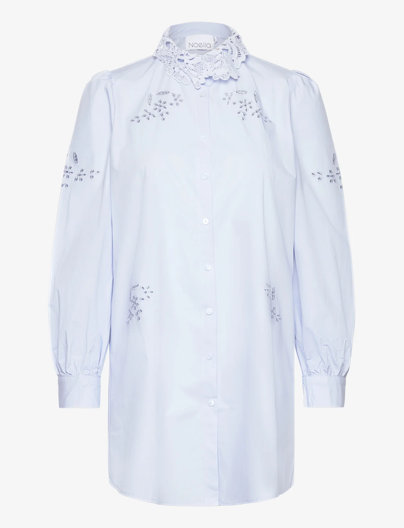 Noella - Lucille Long Shirt Cotton - pitkähihaiset paidat - light blue - 0