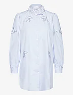 Lucille Long Shirt Cotton - LIGHT BLUE