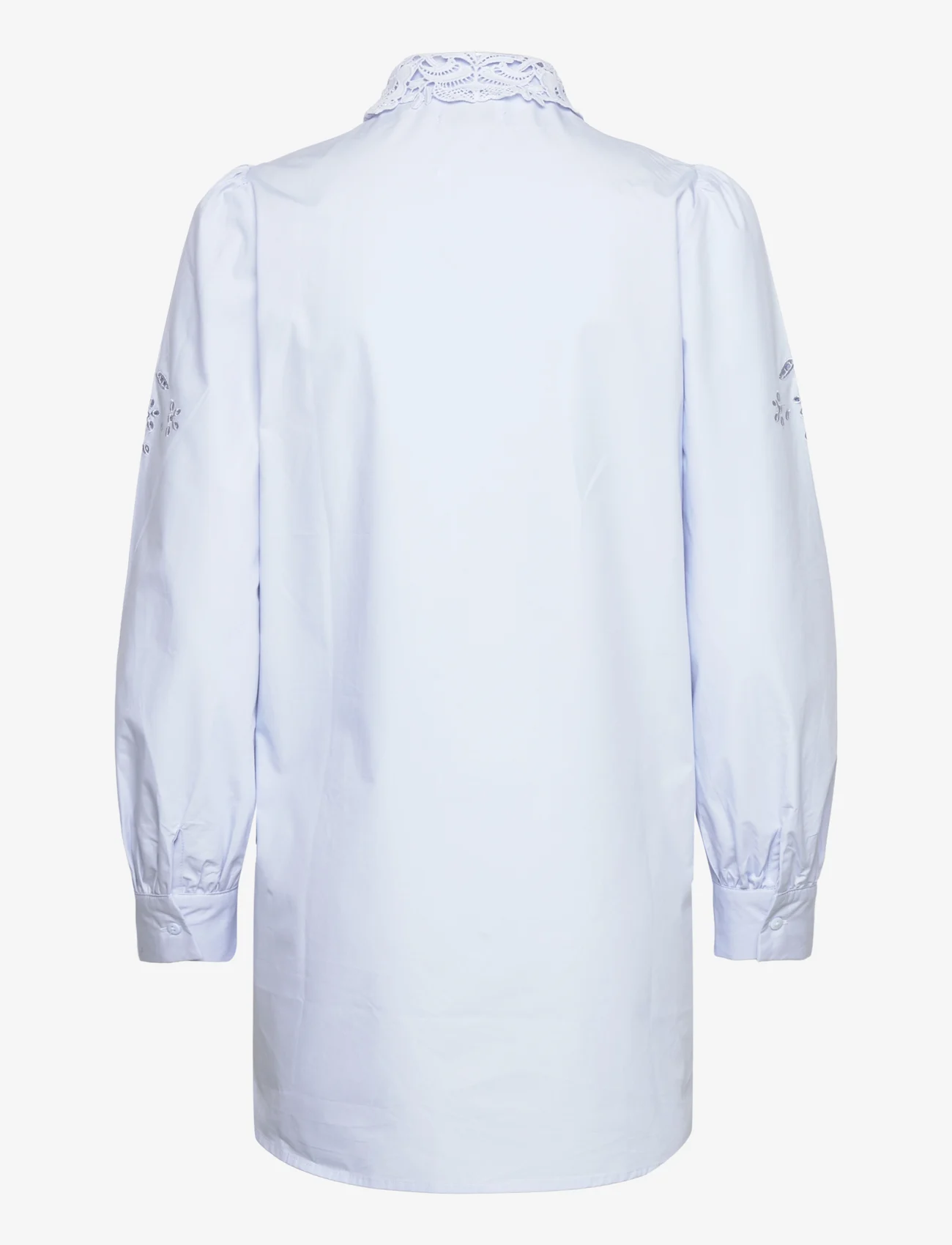 Noella - Lucille Long Shirt Cotton - pitkähihaiset paidat - light blue - 1