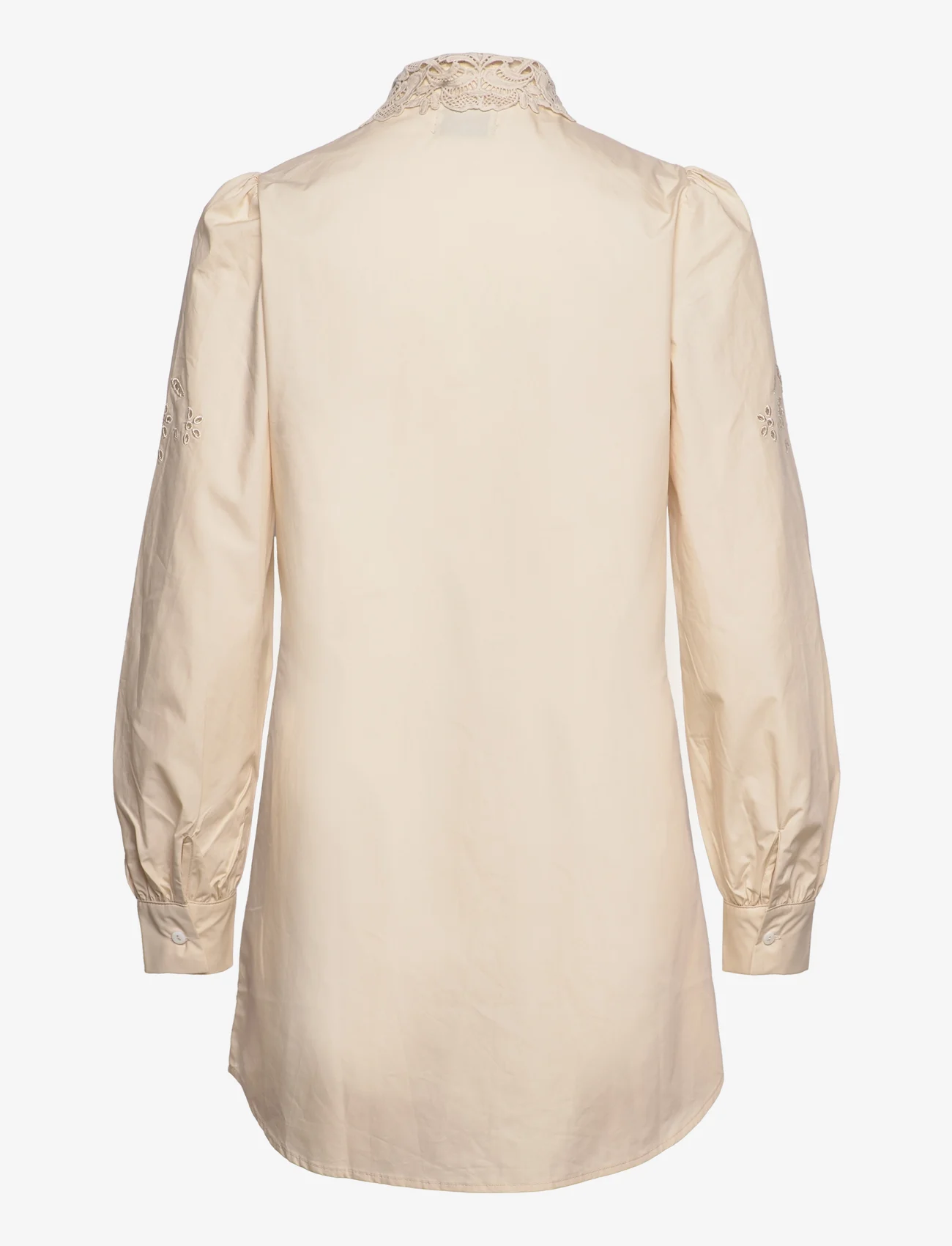 Noella - Lucille Long Shirt Cotton - long-sleeved shirts - sand - 1