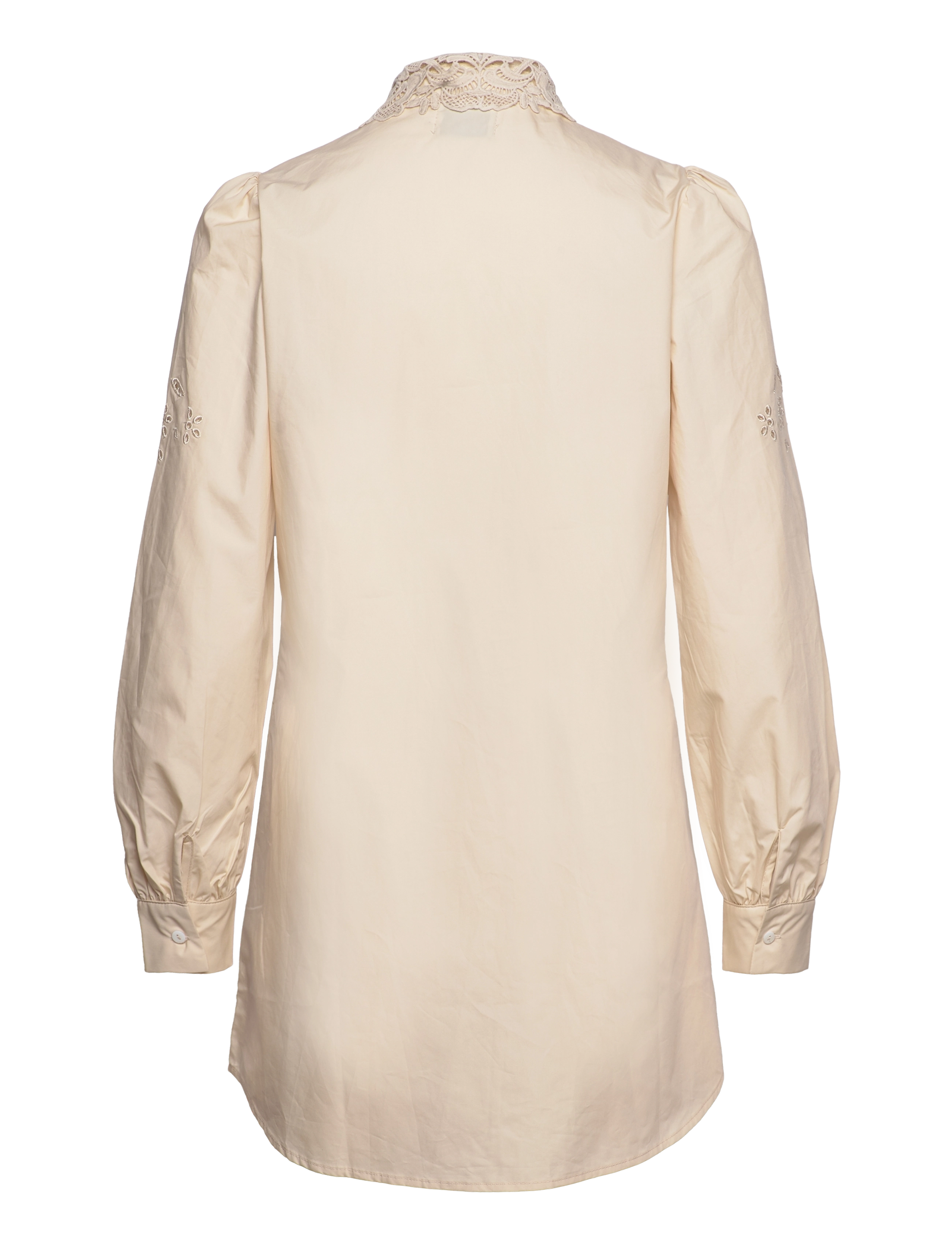 Noella - Lucille Long Shirt Cotton - sand - 1