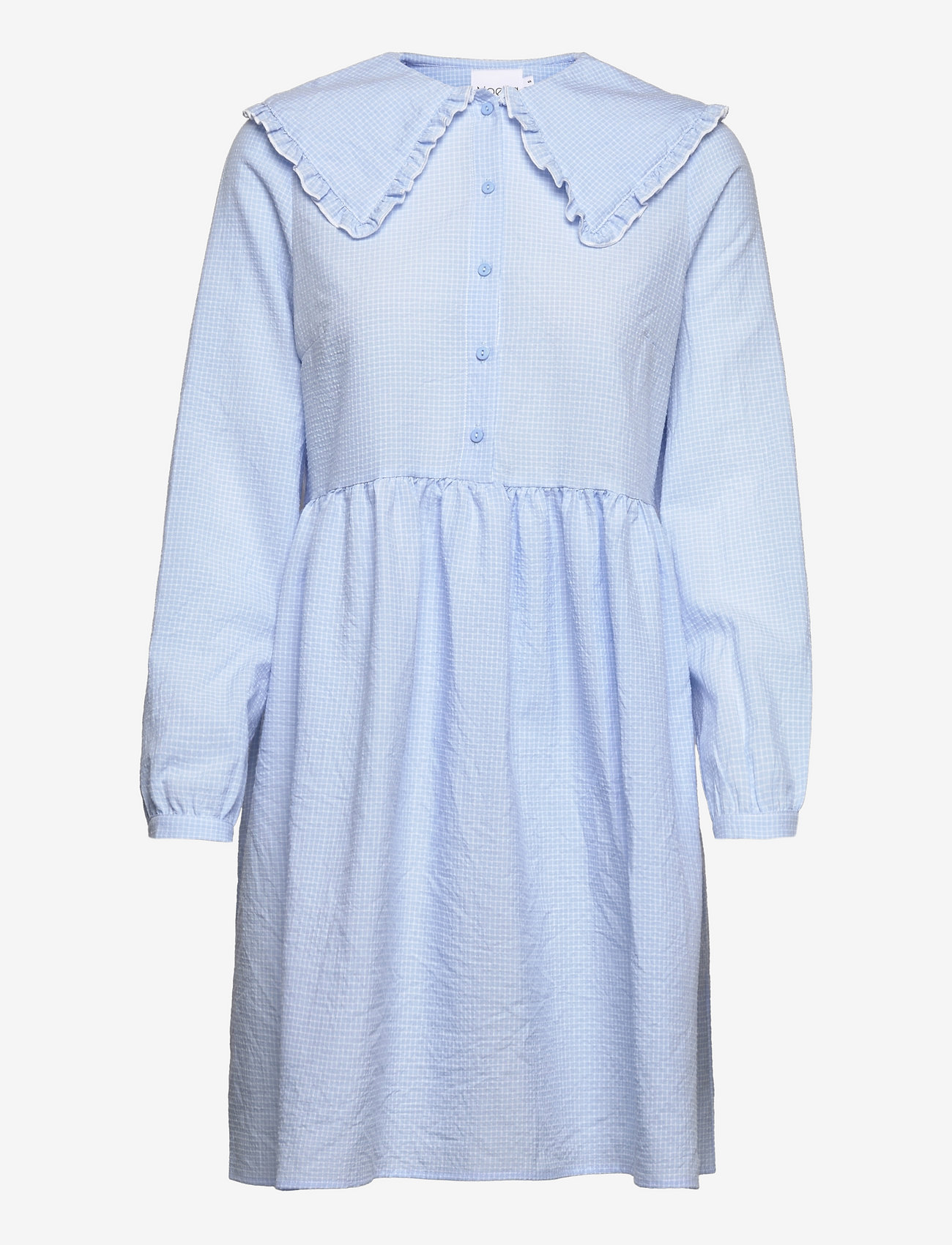 Noella - Dania Dress Cotton - skjortekjoler - blue/white checks - 0