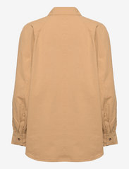 Noella - Dixi Shirt Cotton - langermede skjorter - camel - 1