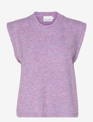 Noella - Frenchie Knit Vest - gestrickte westen - lilac melange - 0
